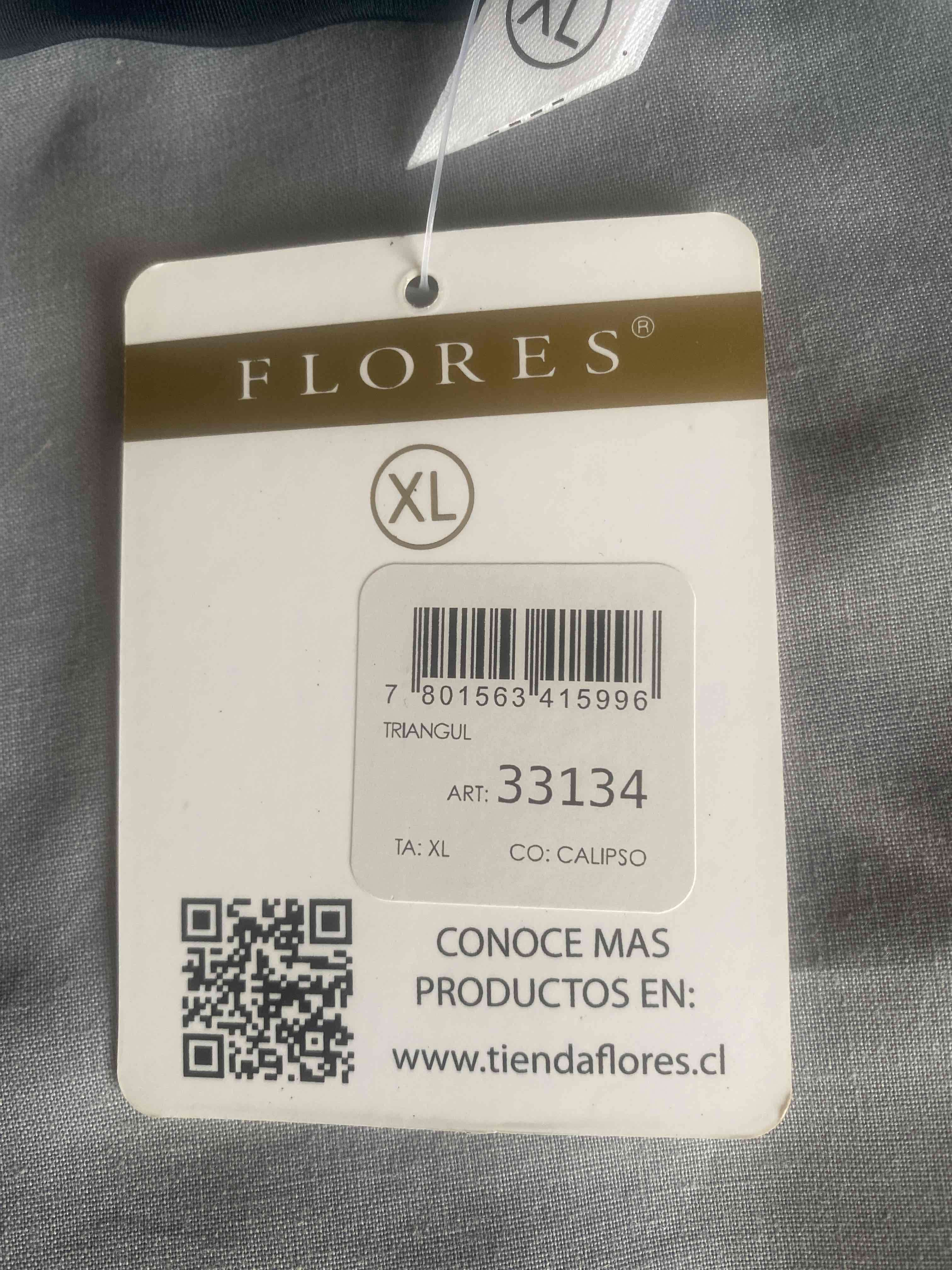 Top floral negro con cyan XL - miniatura 4