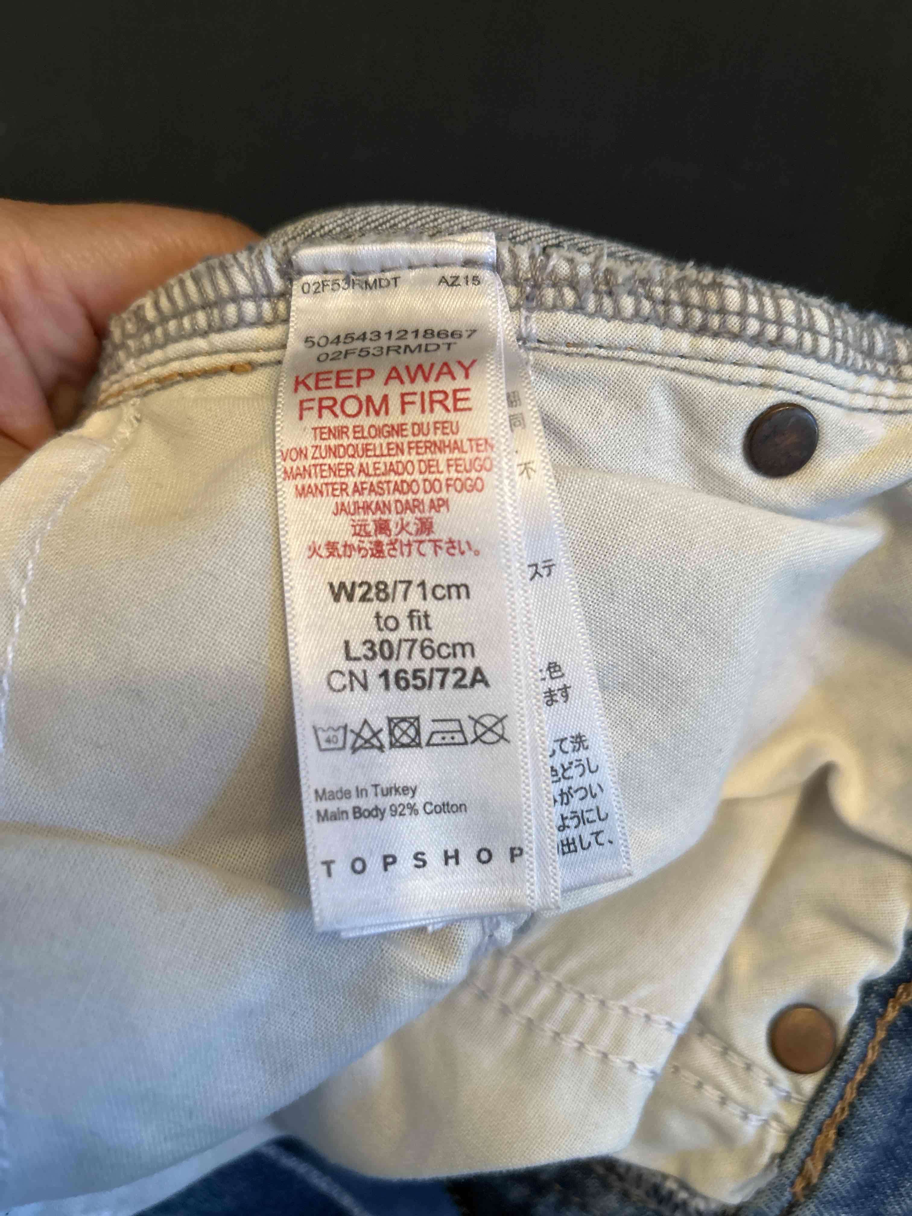 Jeans Topshop azul desgastado - miniatura 4