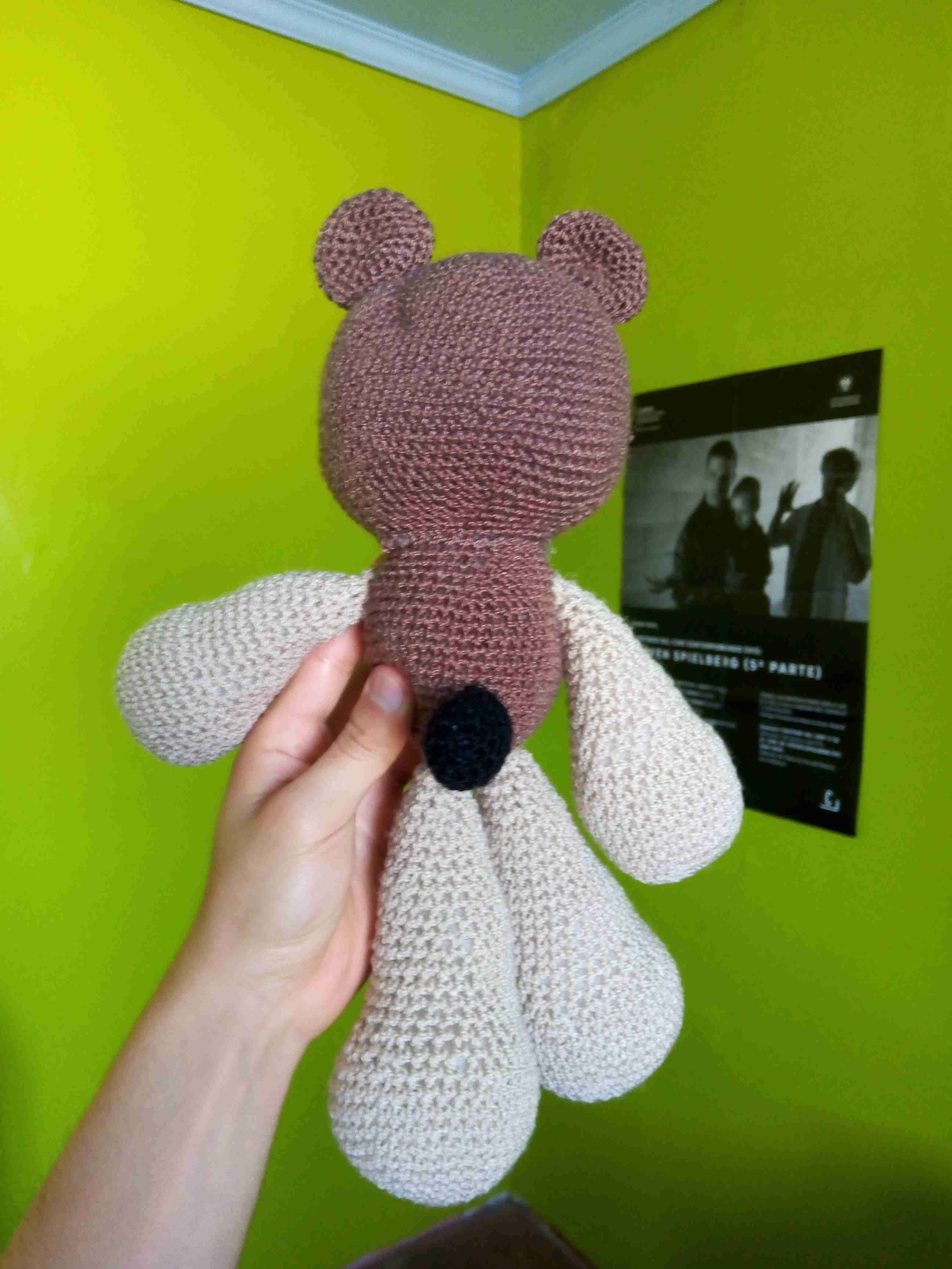 Osito tejido a mano amigurumi café - miniatura 2