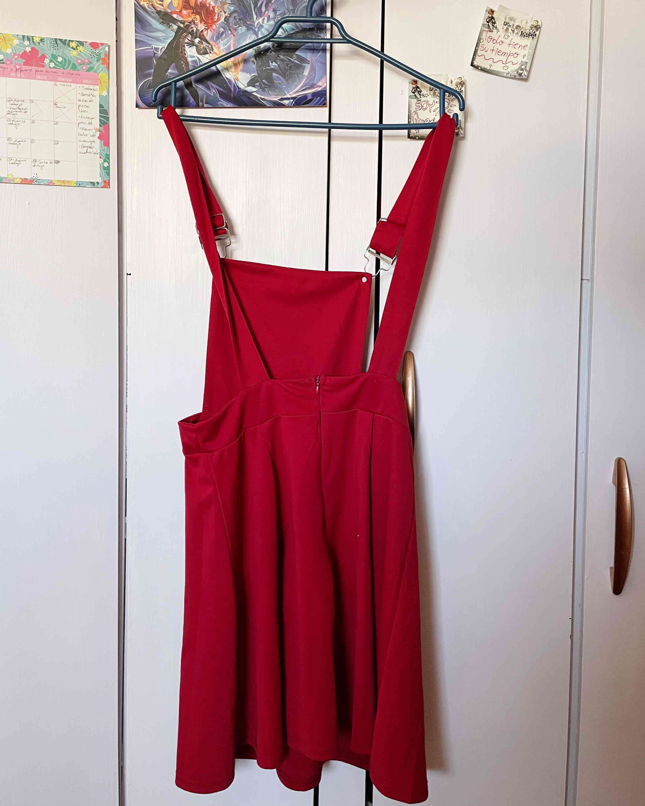 Jumper rojo con tirantes ajustables - miniatura 2