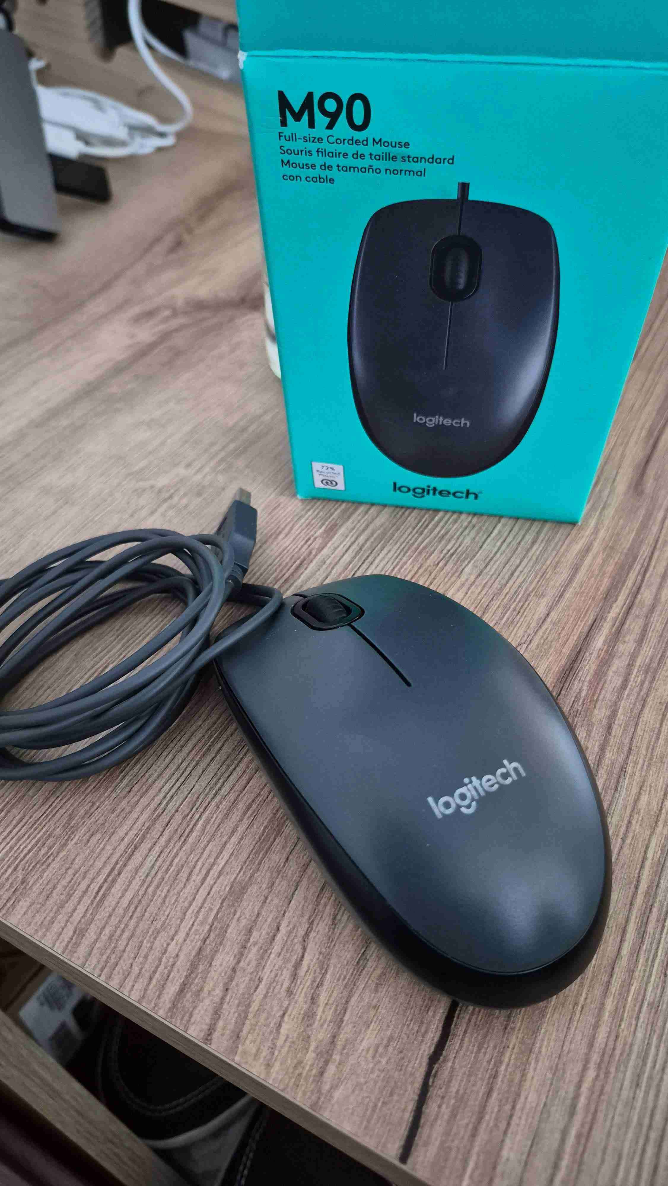 Mouse Logitech M90 con cable - miniatura 2