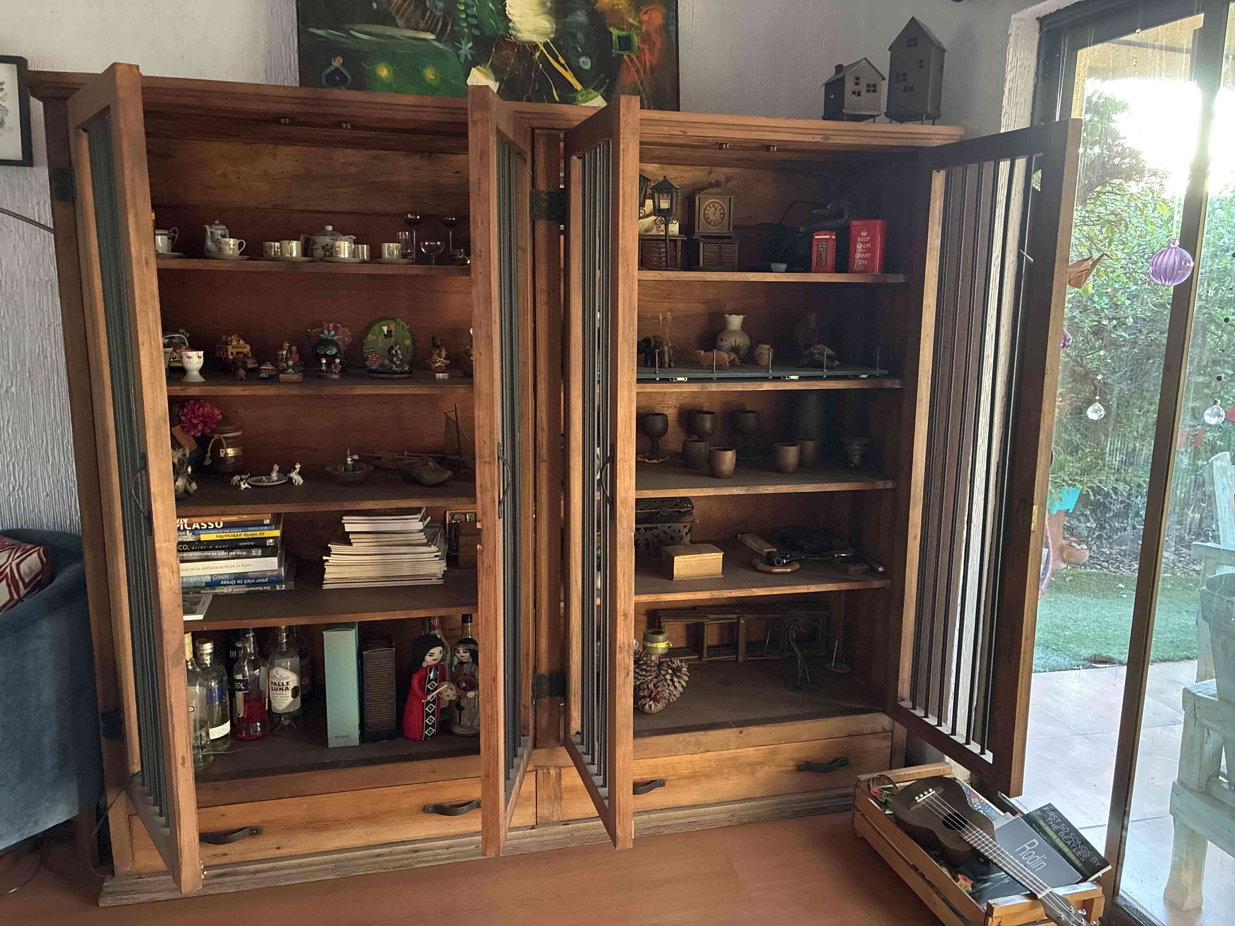 Vitrina de madera vintage - miniatura 2