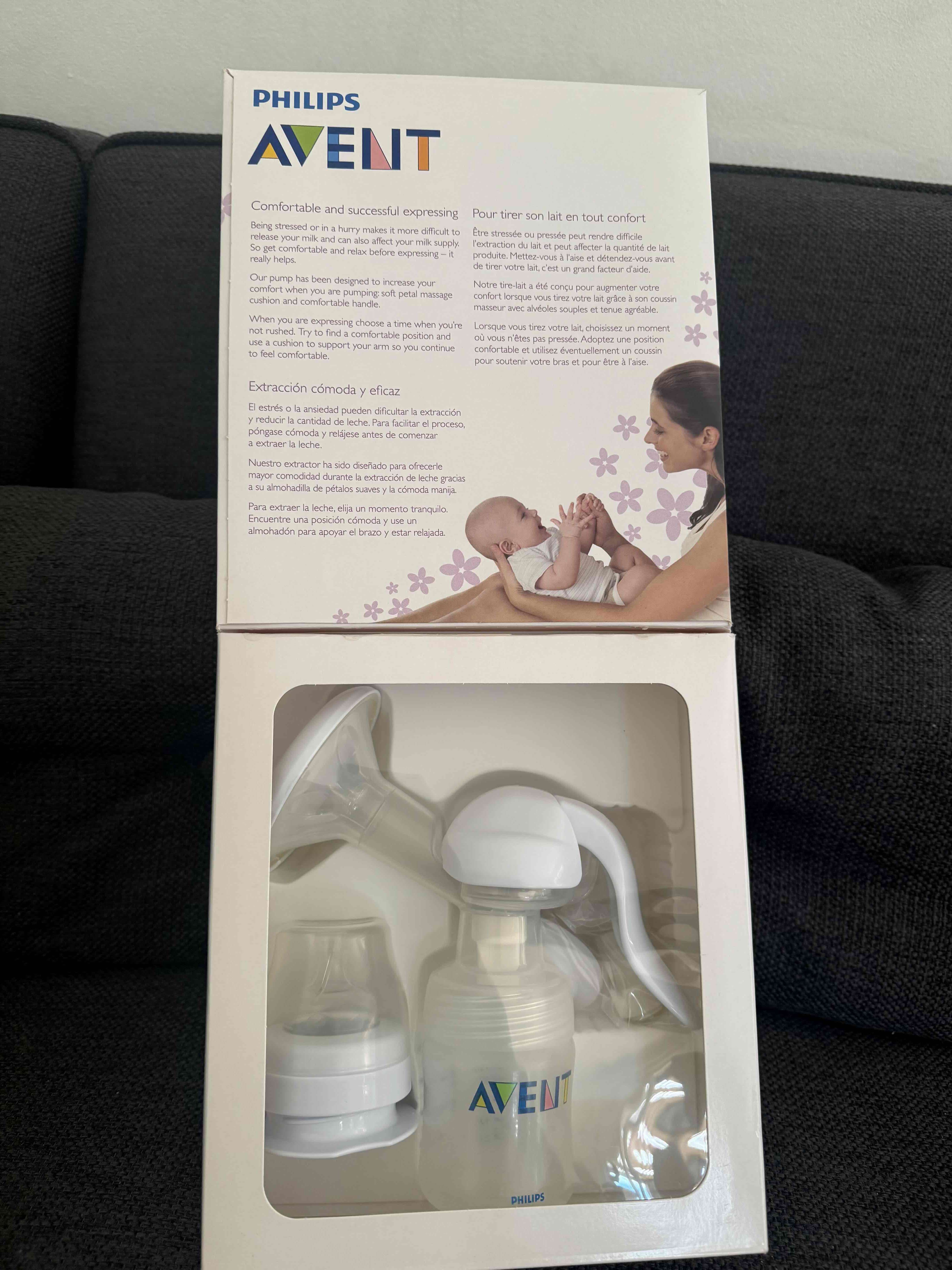 Extractor de leche nuevo Philips Avent manual - miniatura 3