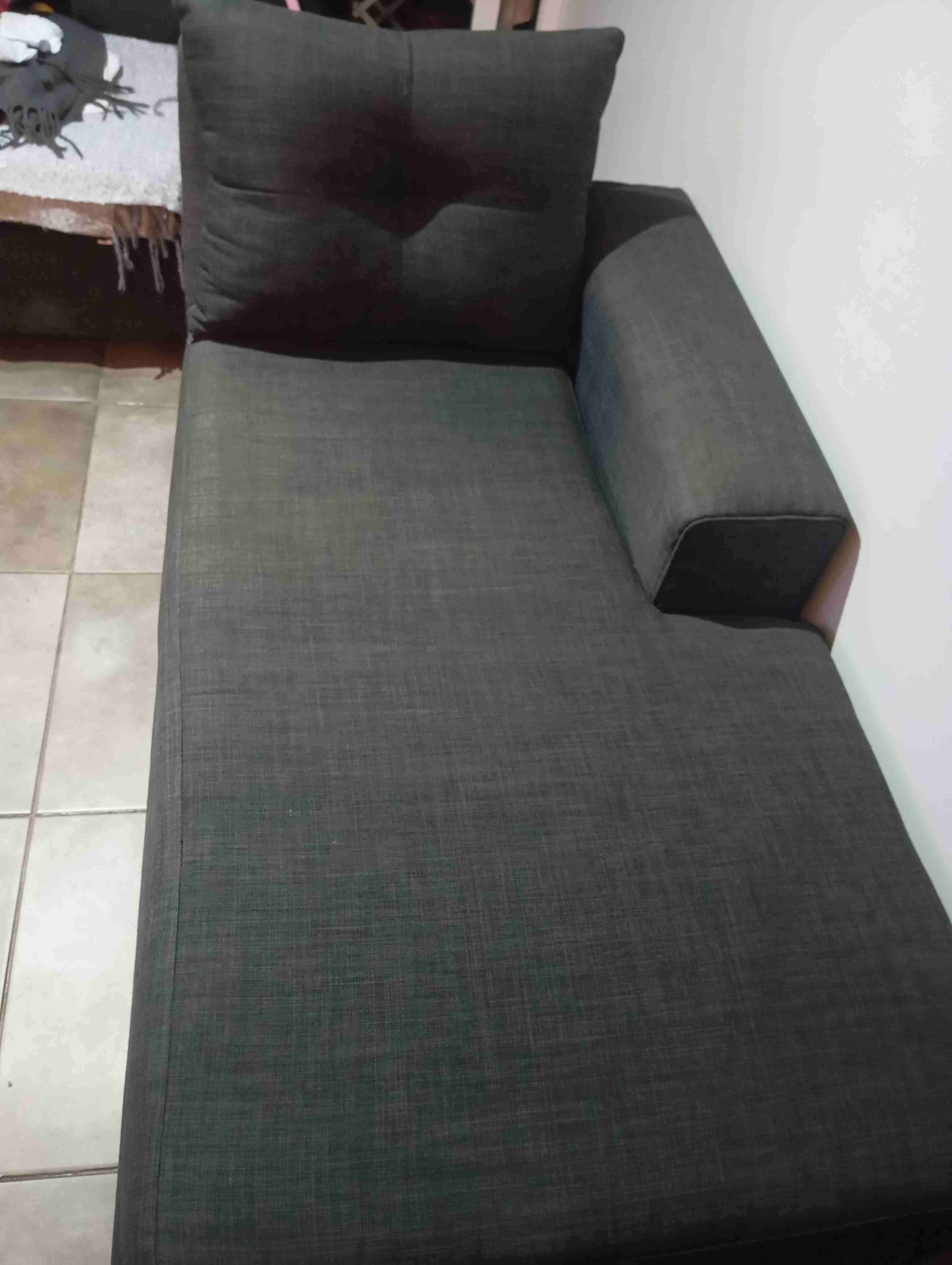 ✨ Sillón Chaise Longue Grafito 150 cm - miniatura 2