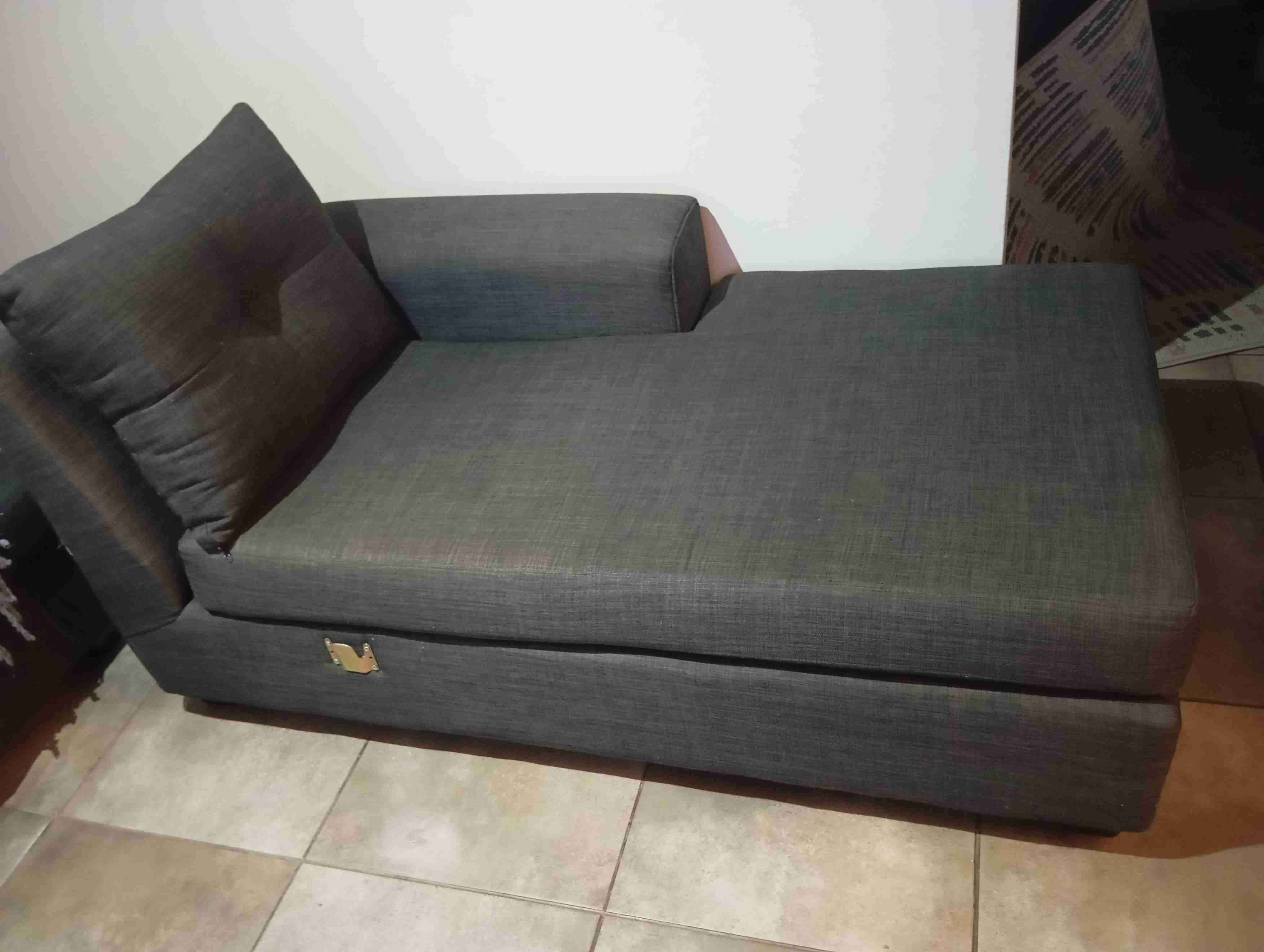 ✨ Sillón Chaise Longue Grafito 150 cm - miniatura 3