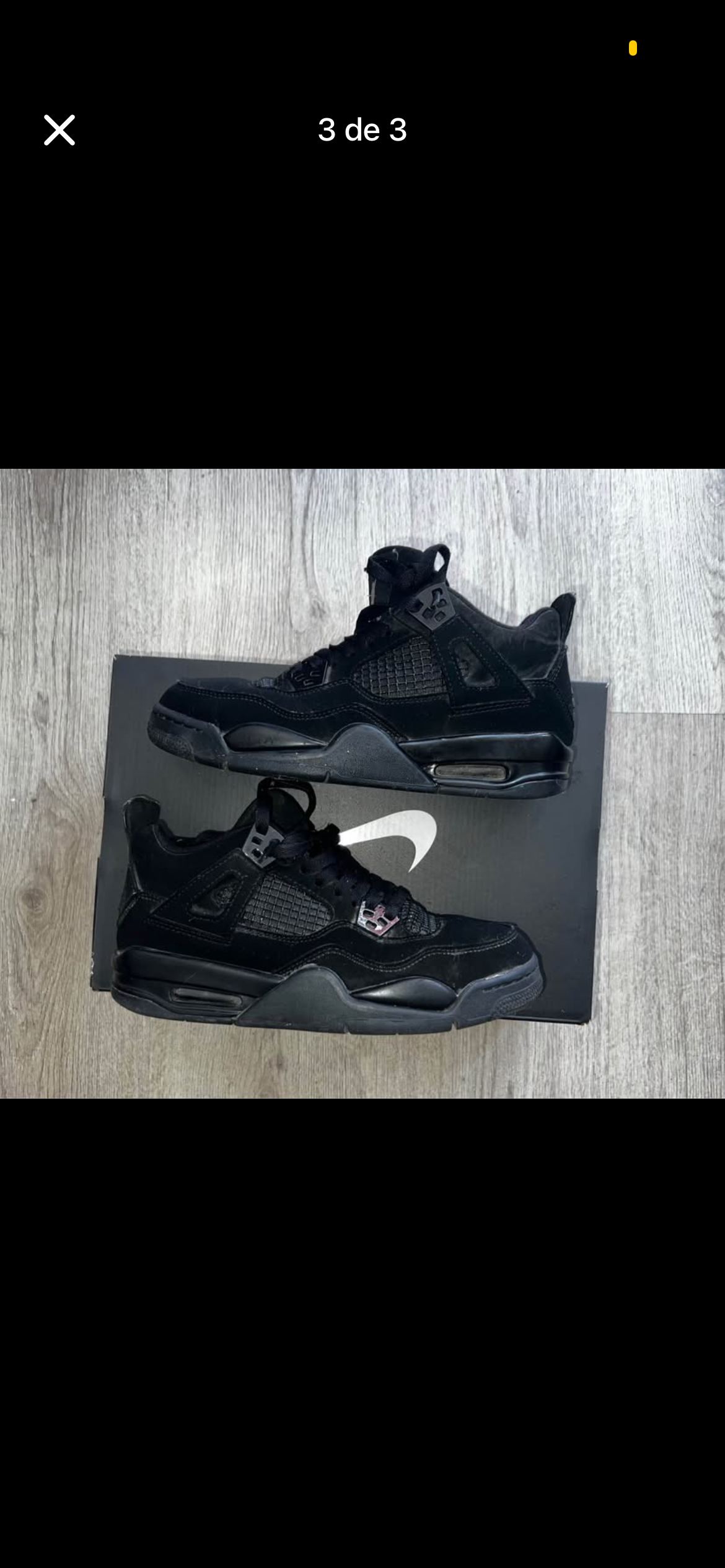 Zapatillas negras Nike Air - miniatura 3