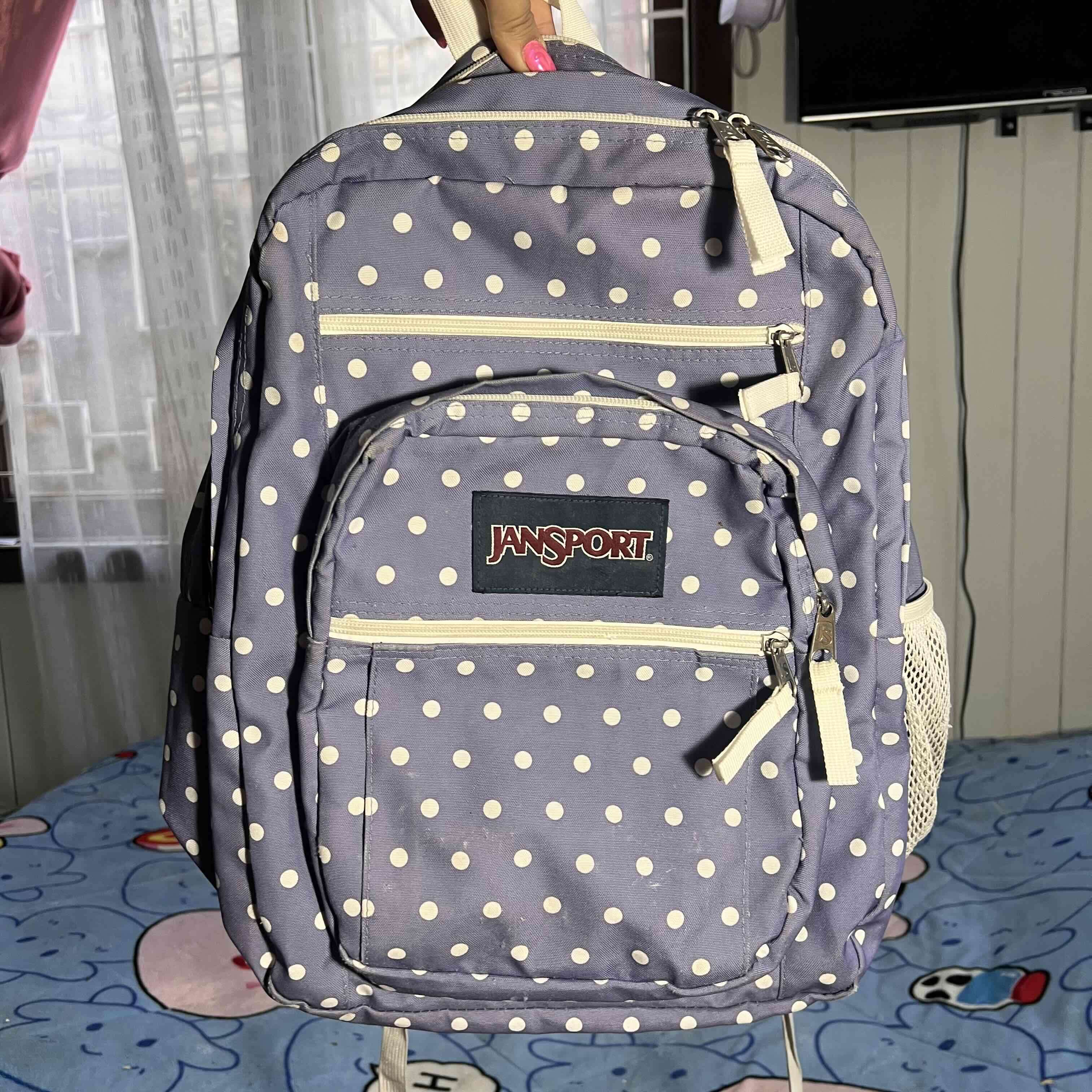 Mochila Jansport lila con lunares - miniatura 2