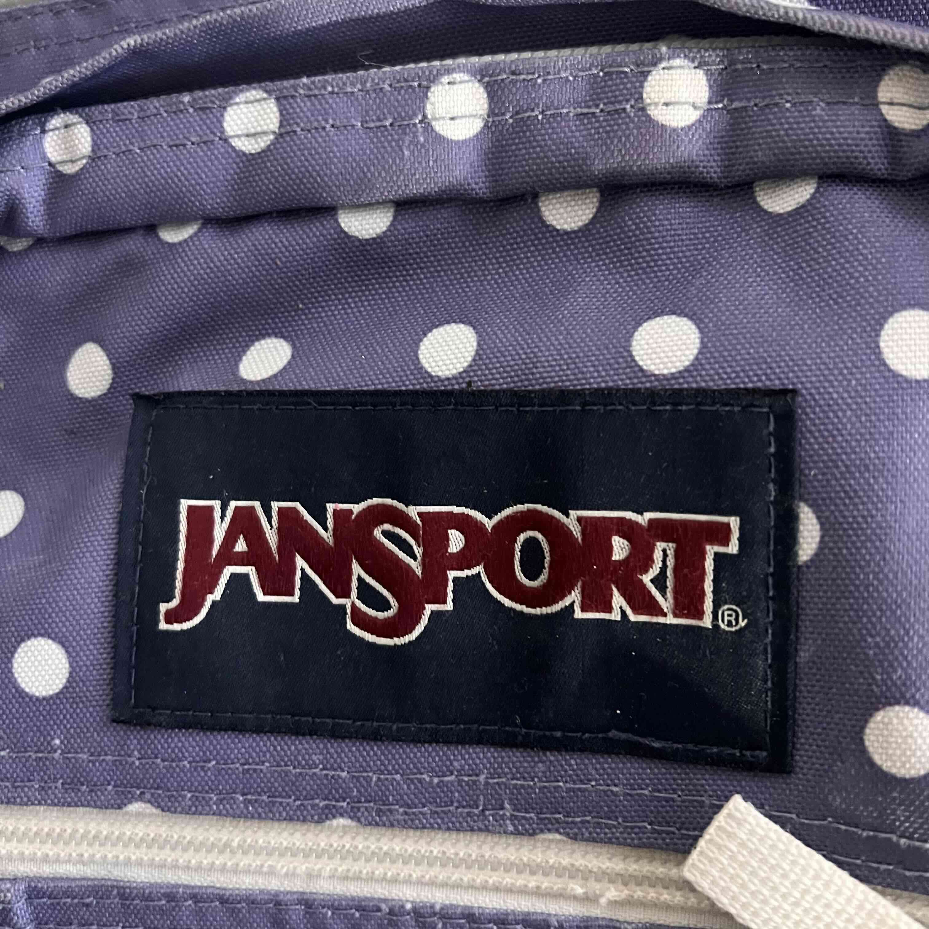 Mochila Jansport lila con lunares - miniatura 3