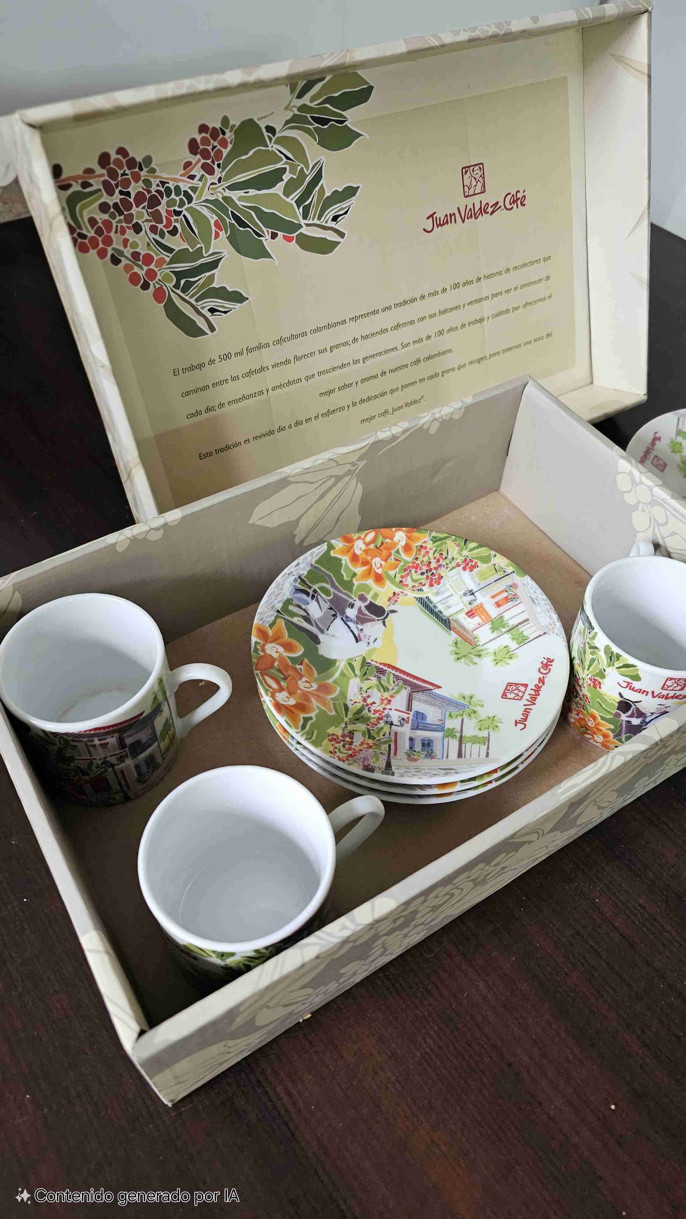 Set vajilla Juan Valdez café