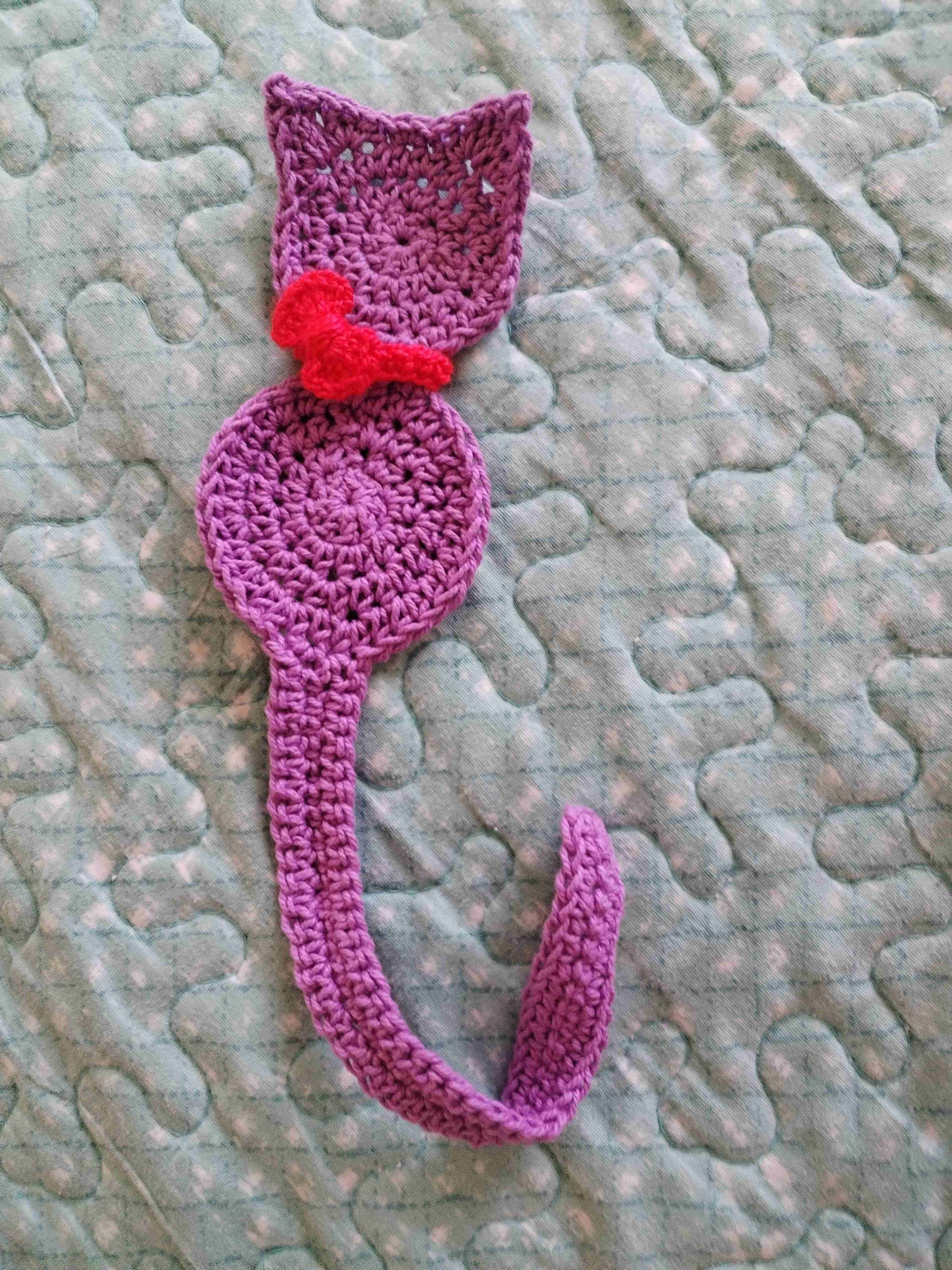 Marca páginas de flor tejida - miniatura 2