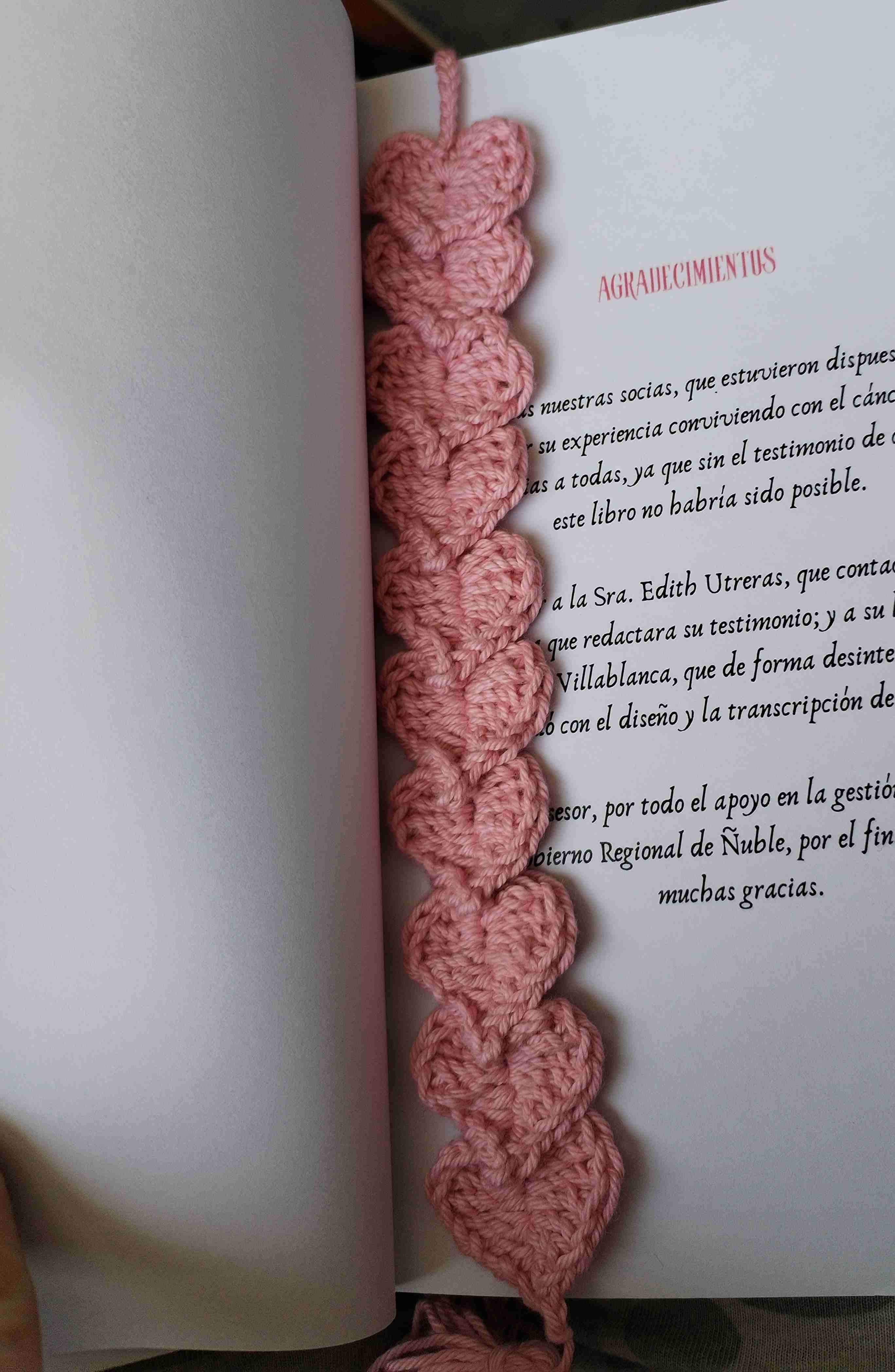 Marca páginas de flor tejida - miniatura 3