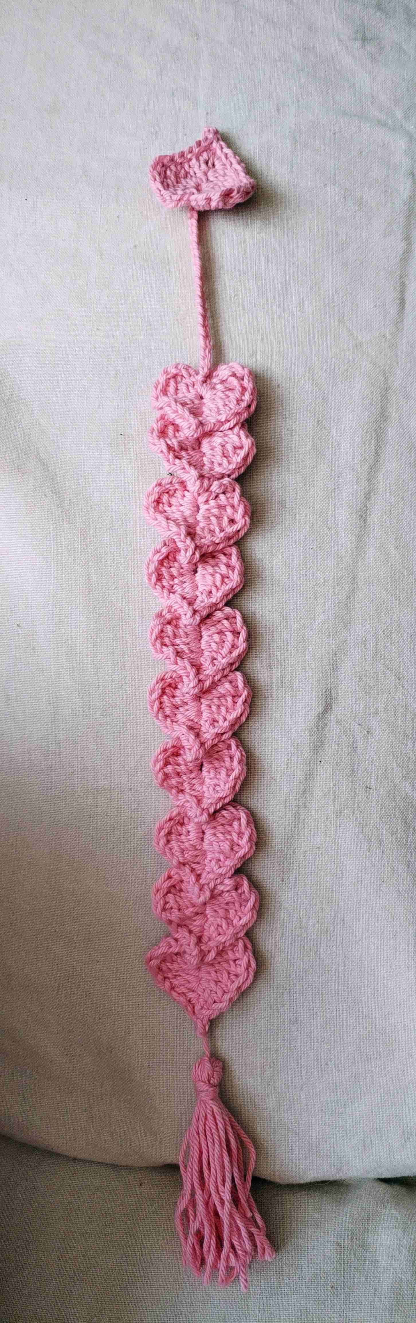 Marca páginas de flor tejida - miniatura 4