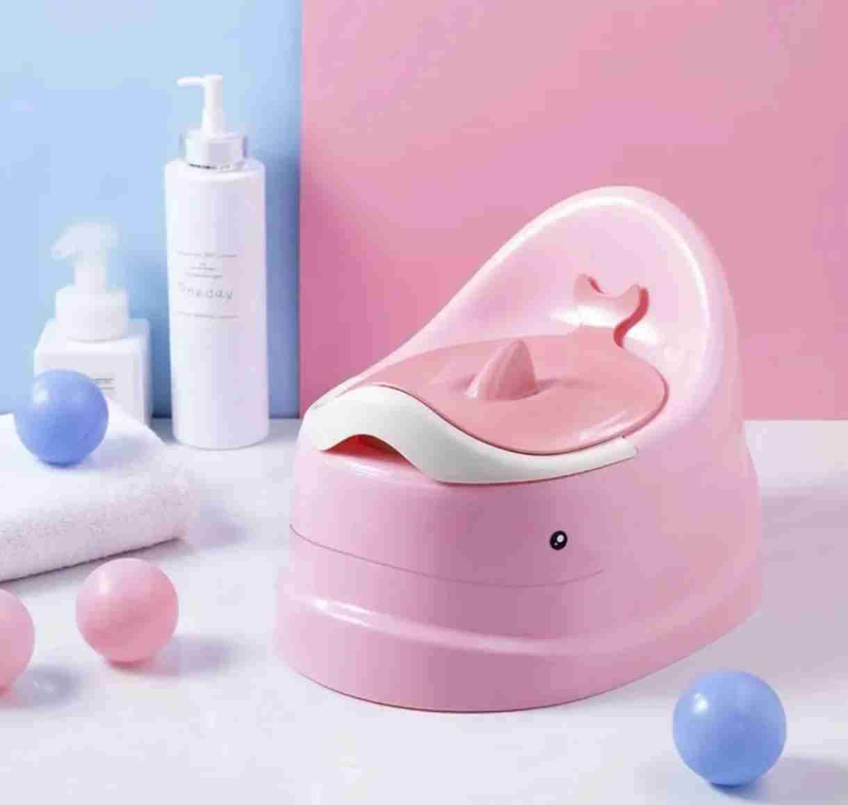 Bacinica infantil rosa en forma de ballena - miniatura 2