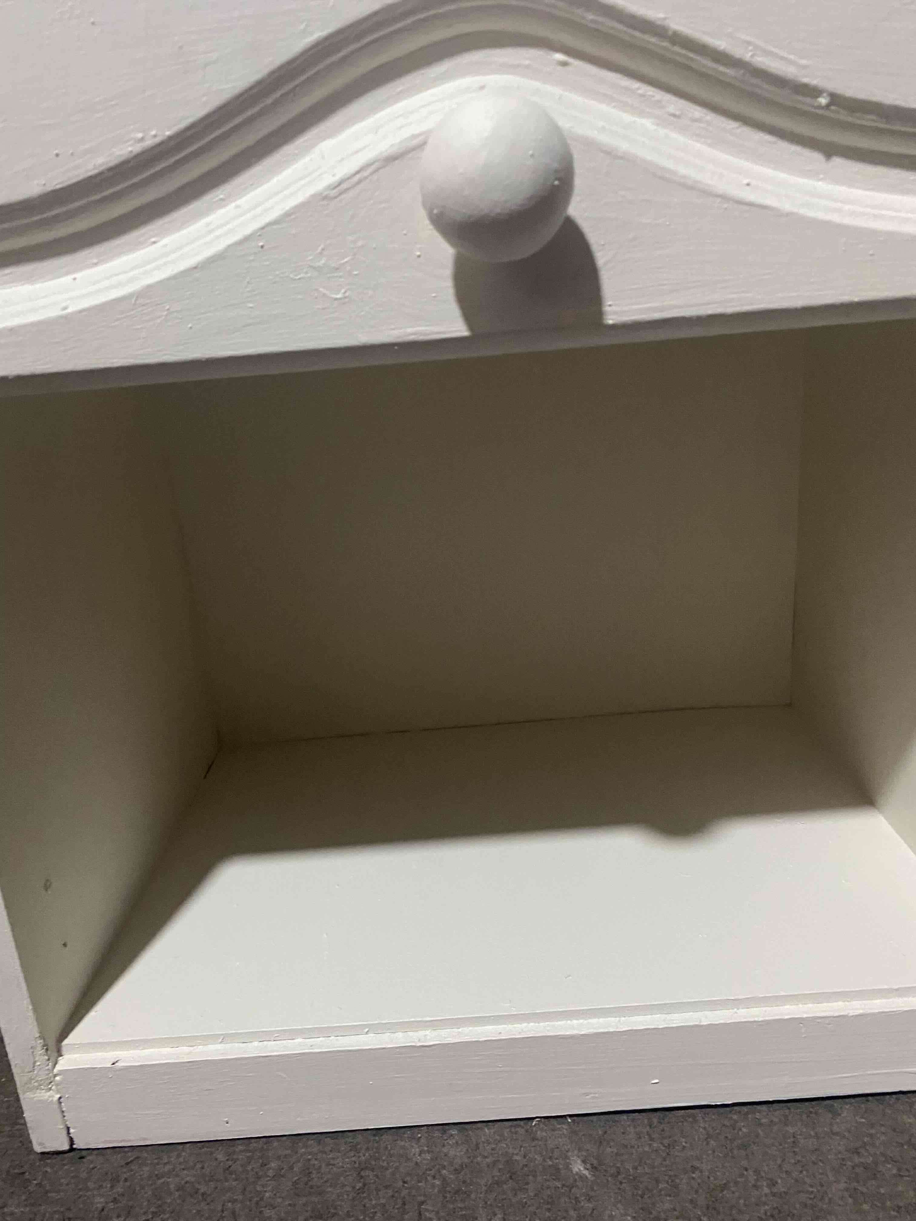 Mesa de noche blanca, 1 cajón - miniatura 3