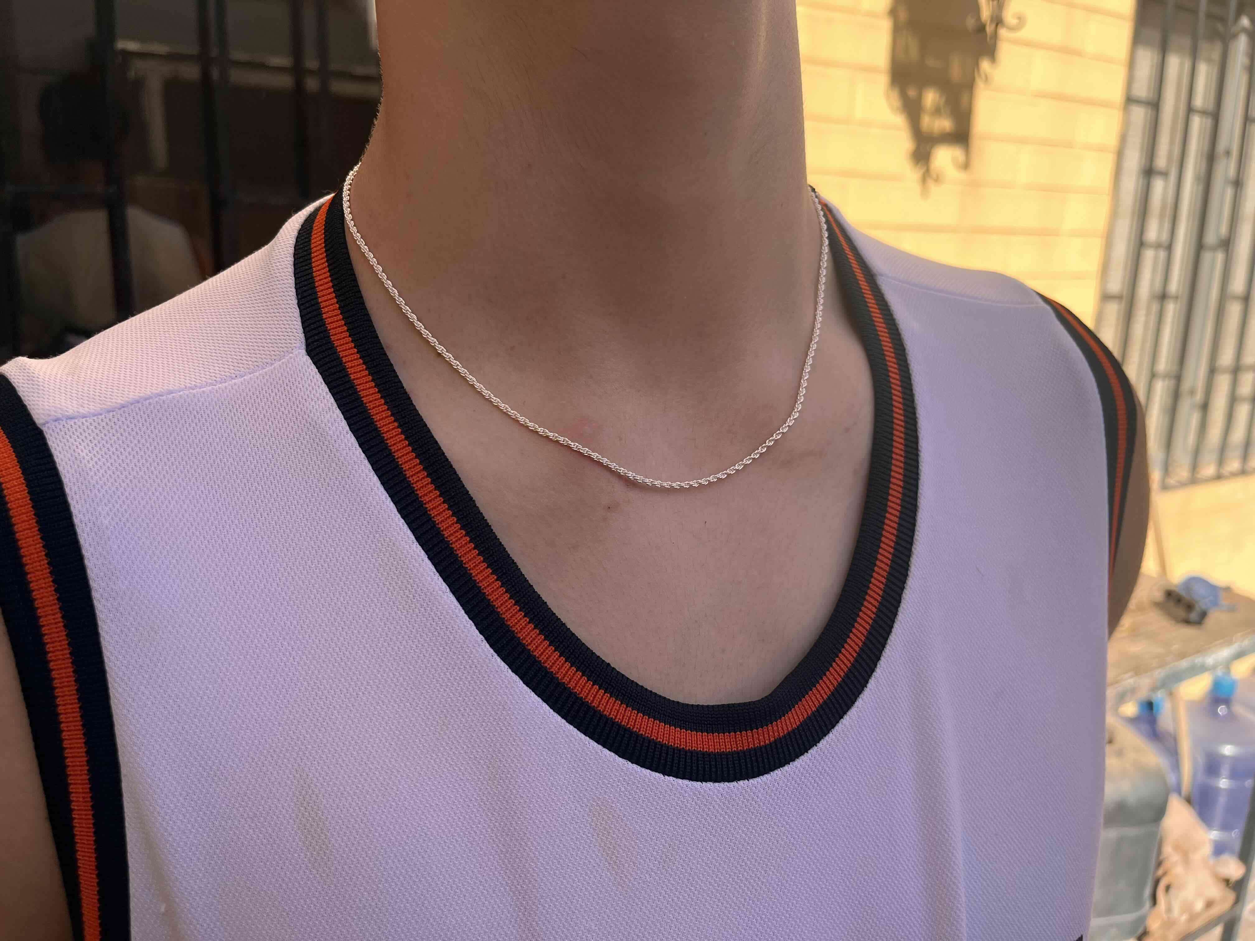 Collar de plata sencillo