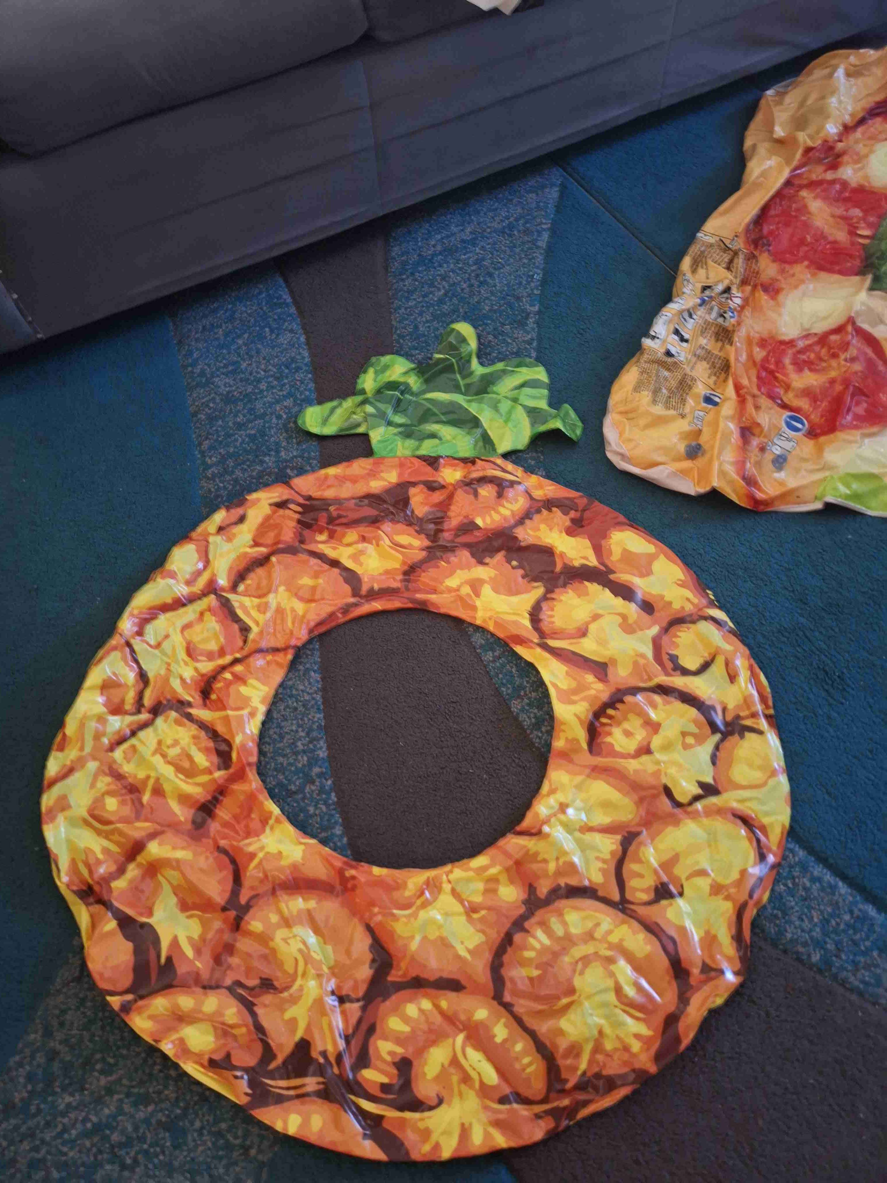 Colchón inflable pizza temática - miniatura 2