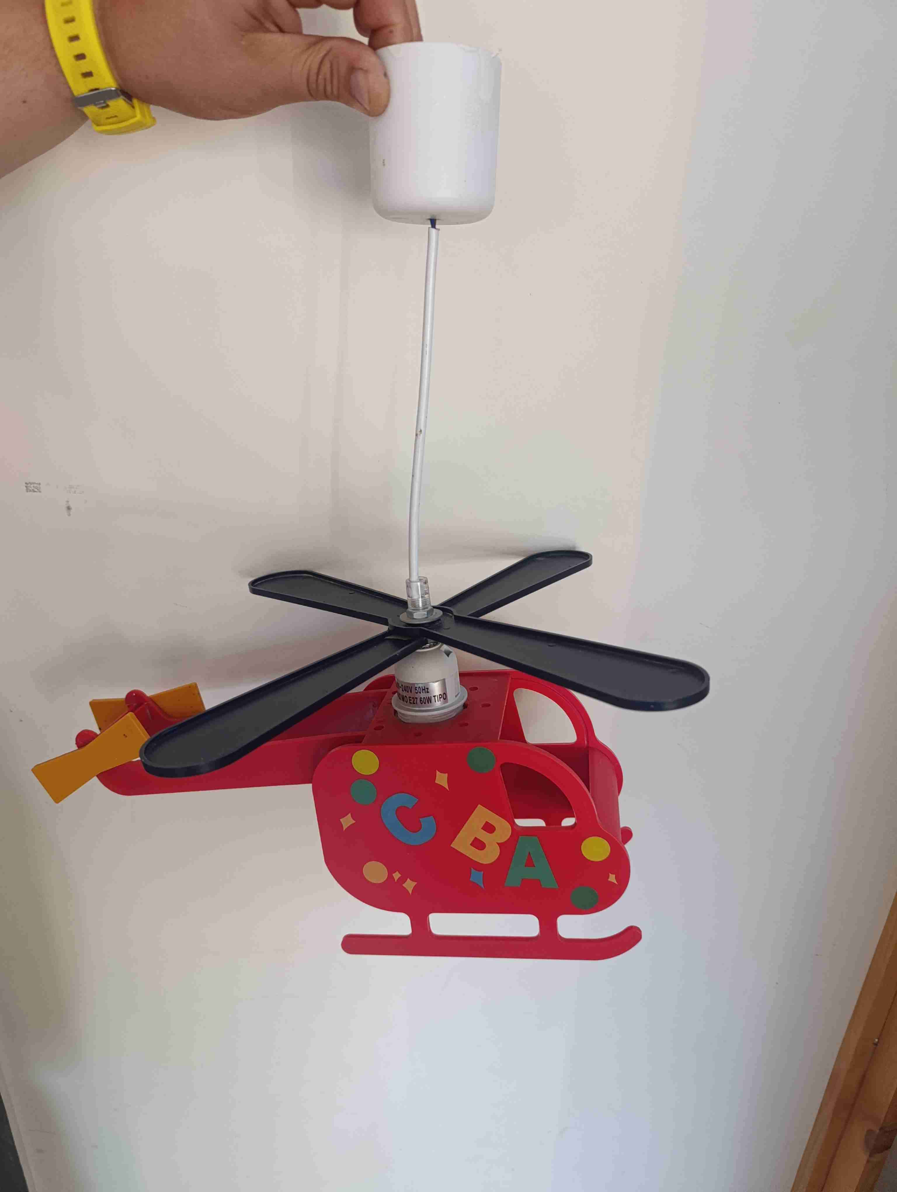 Lámpara colgante helicóptero multicolor - miniatura 5