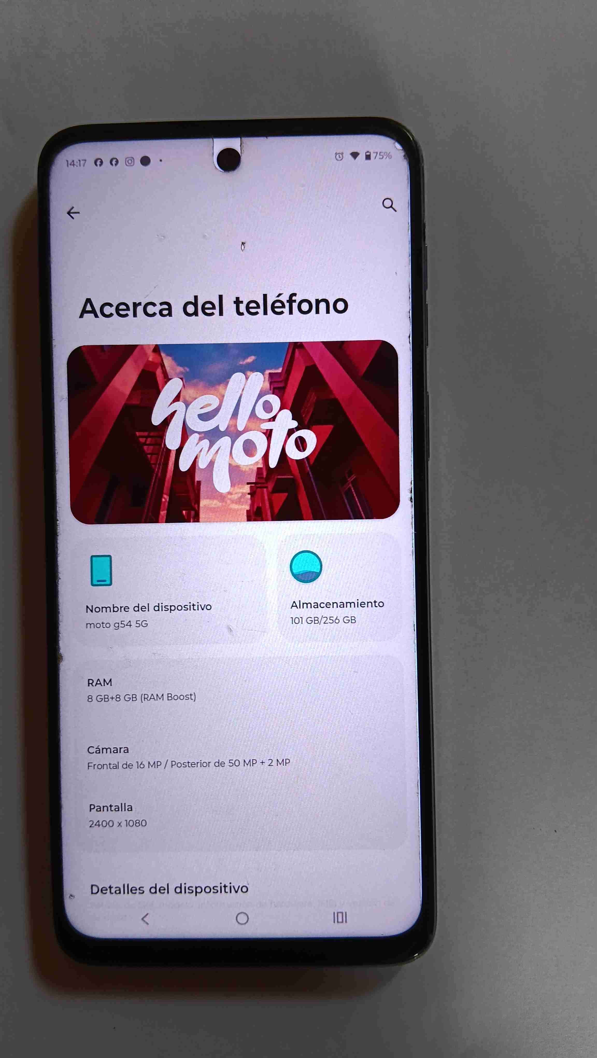 Celular Motorola Moto G54 5G Usado - miniatura 3