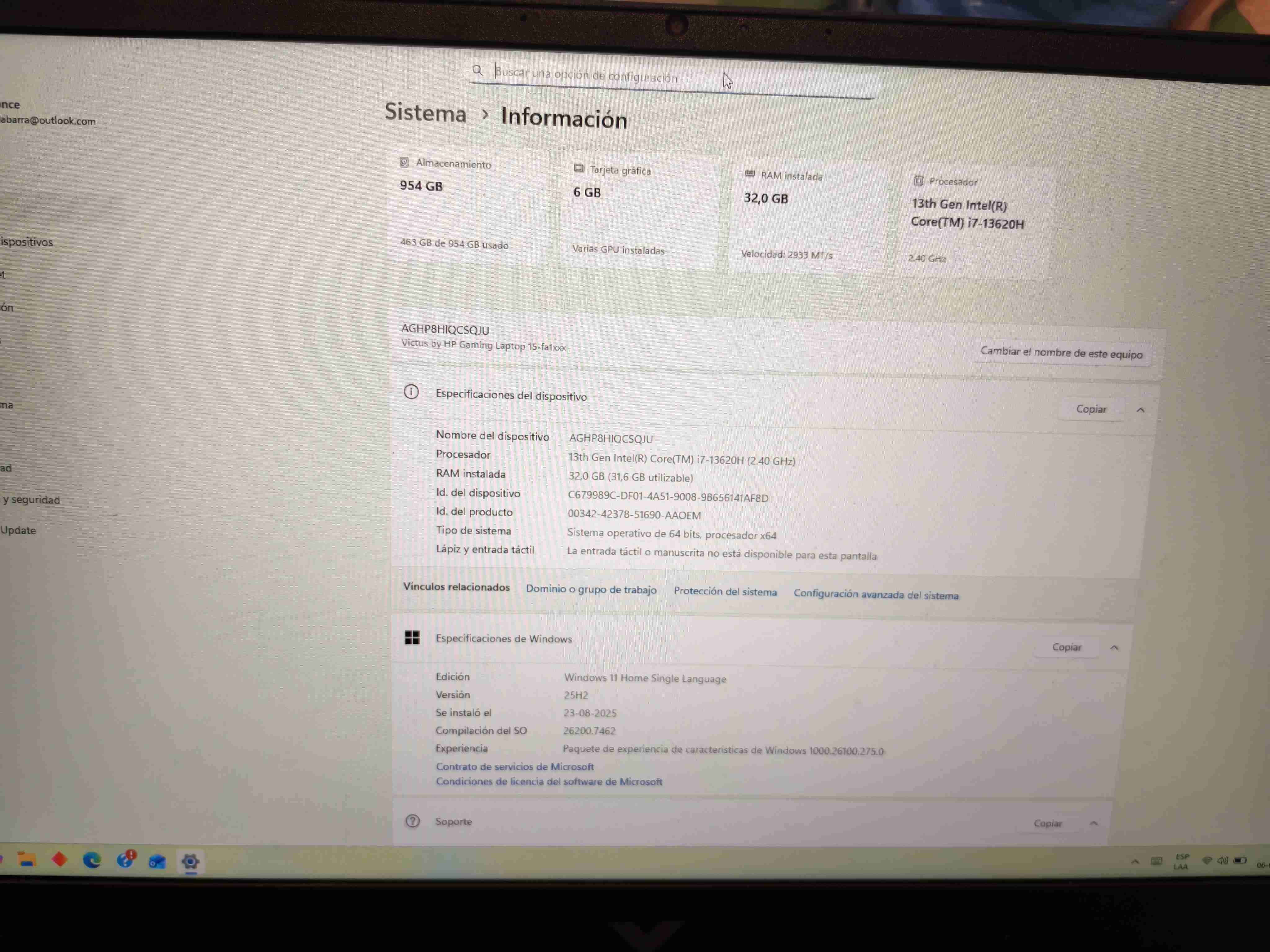 Laptop HP Victus i7 13th Gen - miniatura 2