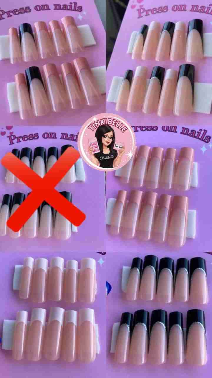 Uñas postizas francesas