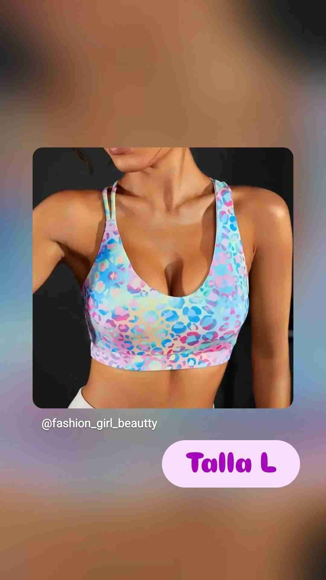 Top deportivo estampado colores