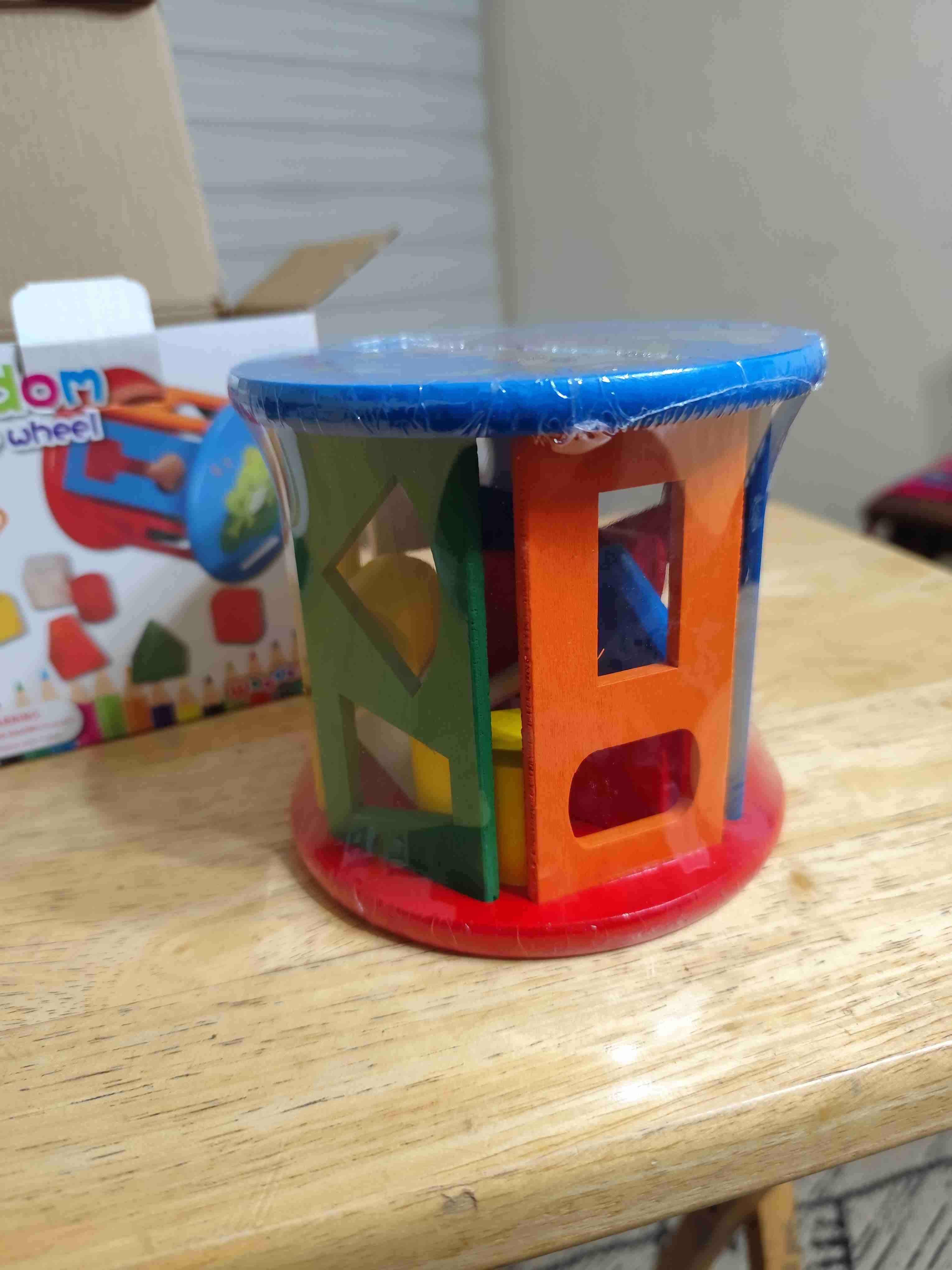 Juguete De Madera Cilindro de Encaje Niños