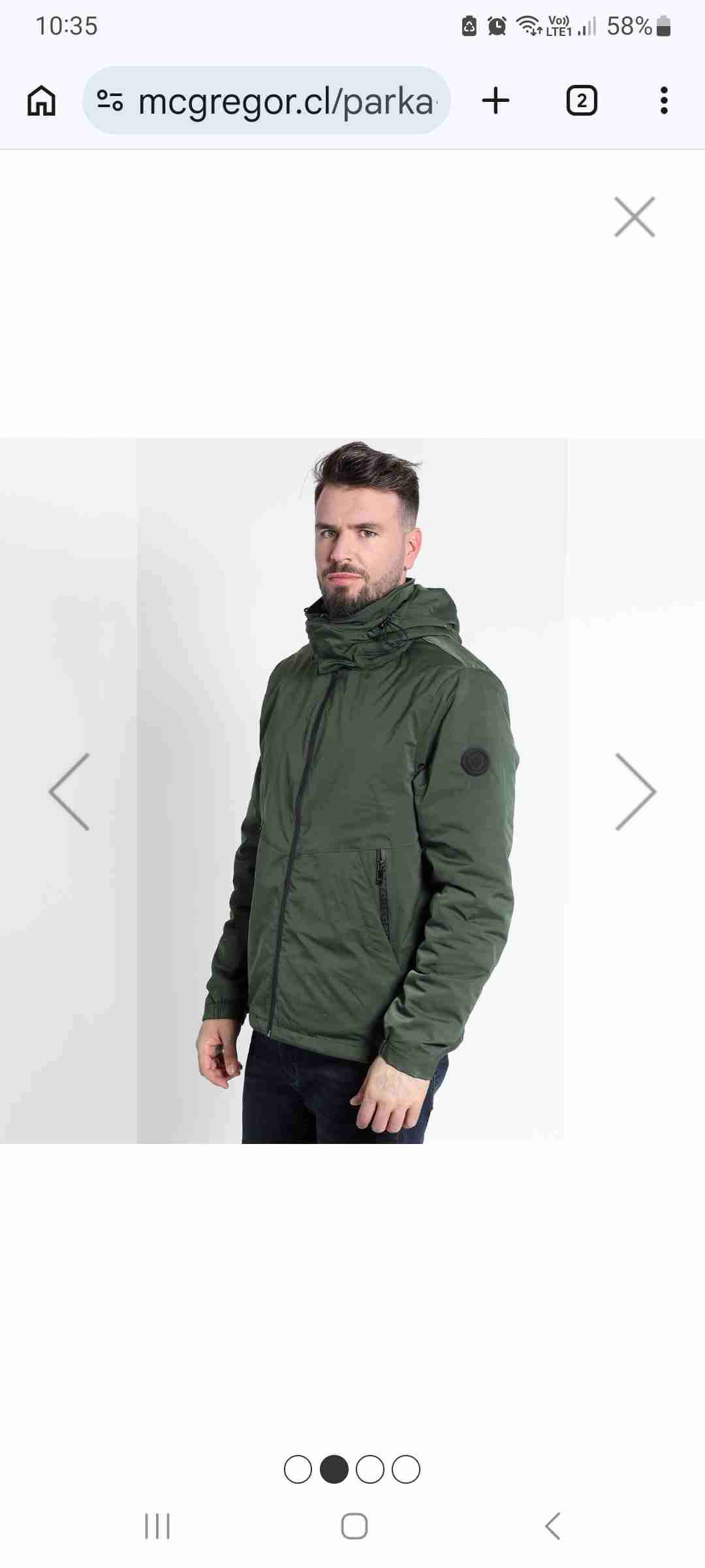 Parka negra con capucha mcgregor - miniatura 2