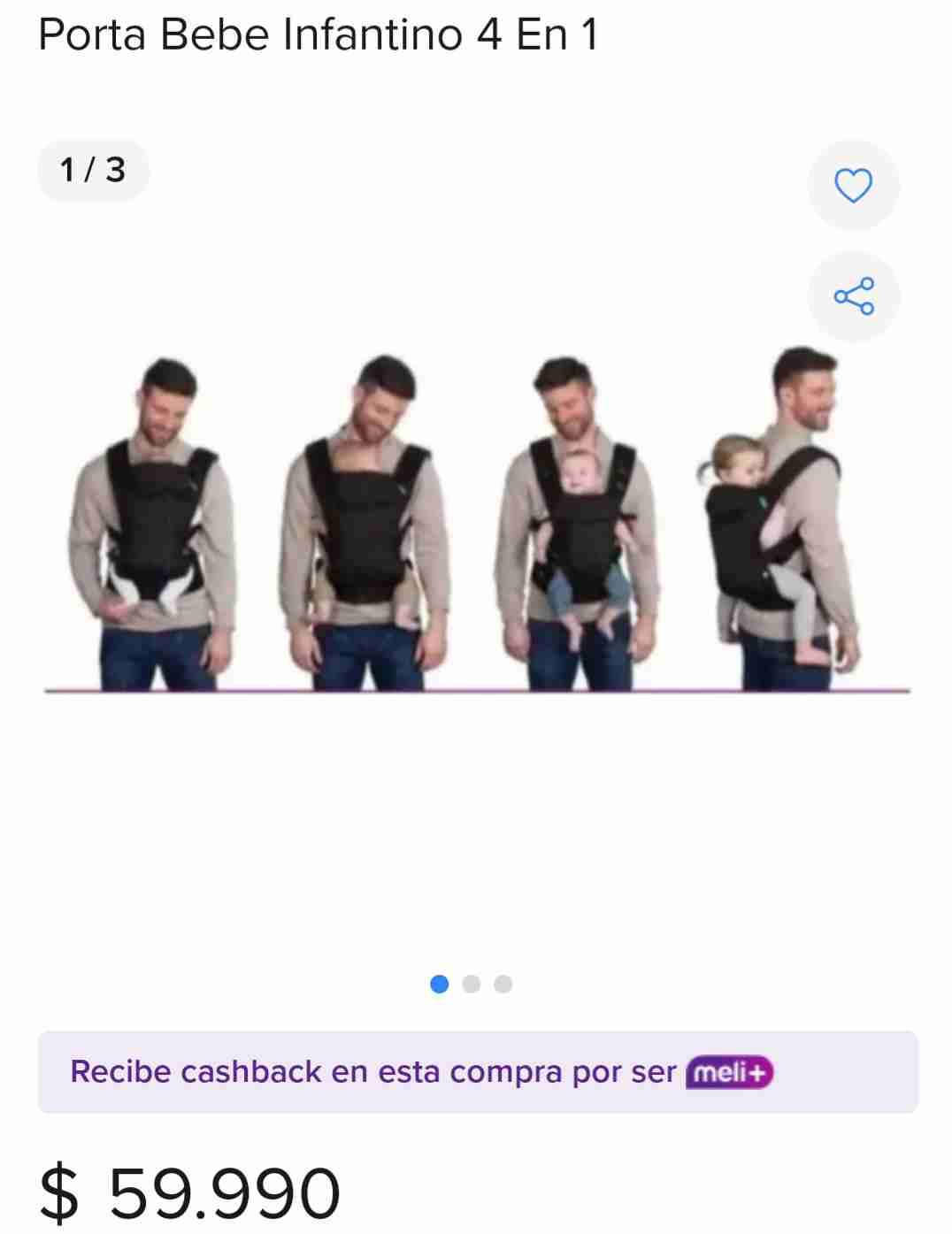 Portabebé Infantino 4 en 1 - miniatura 2