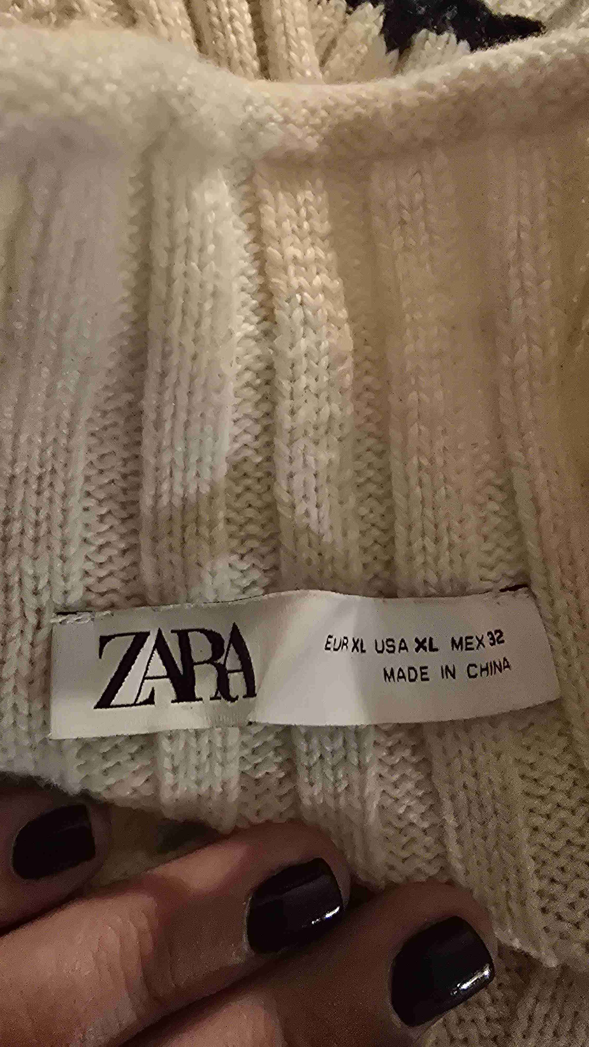 Suéter a rayas blanco y negro - Zara Talla XL - miniatura 2