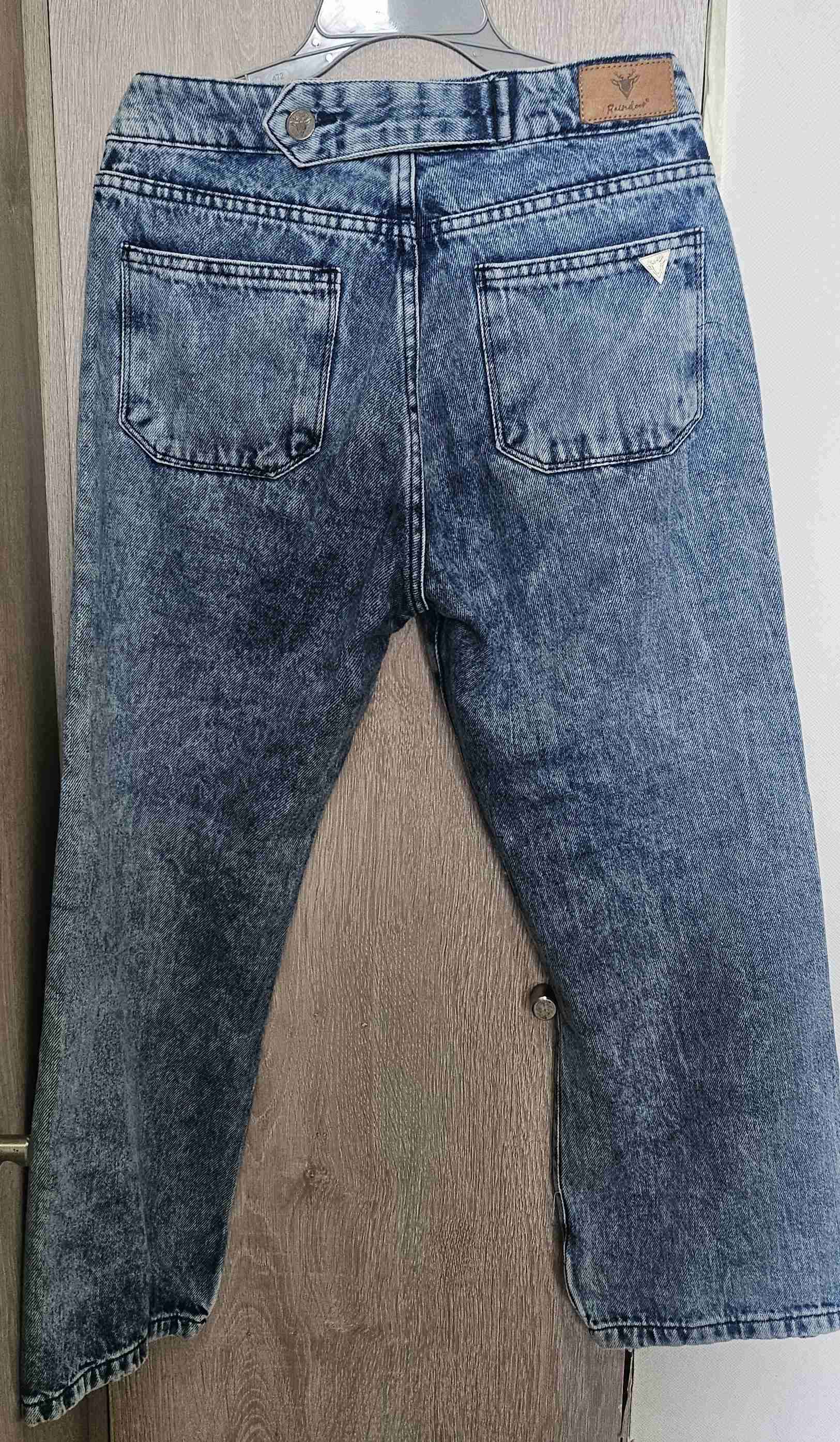 Jeans de mezclilla azul para mujer - miniatura 2