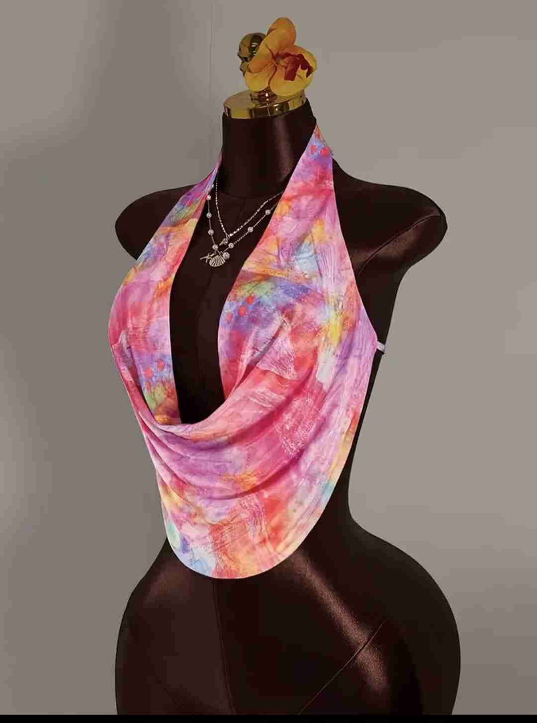 Top halter multicolor