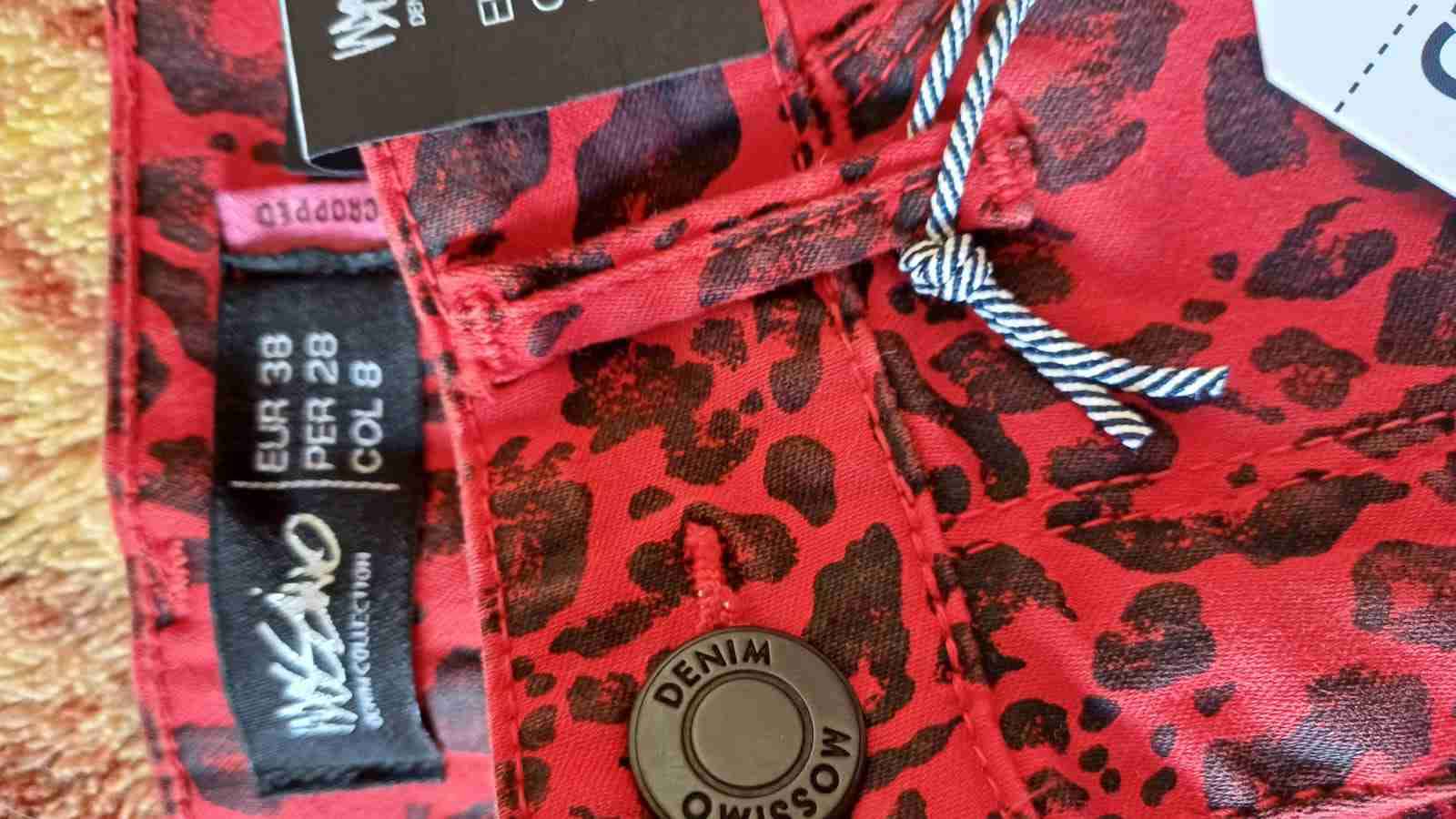 Pantalones estampado leopardo rojo - miniatura 4