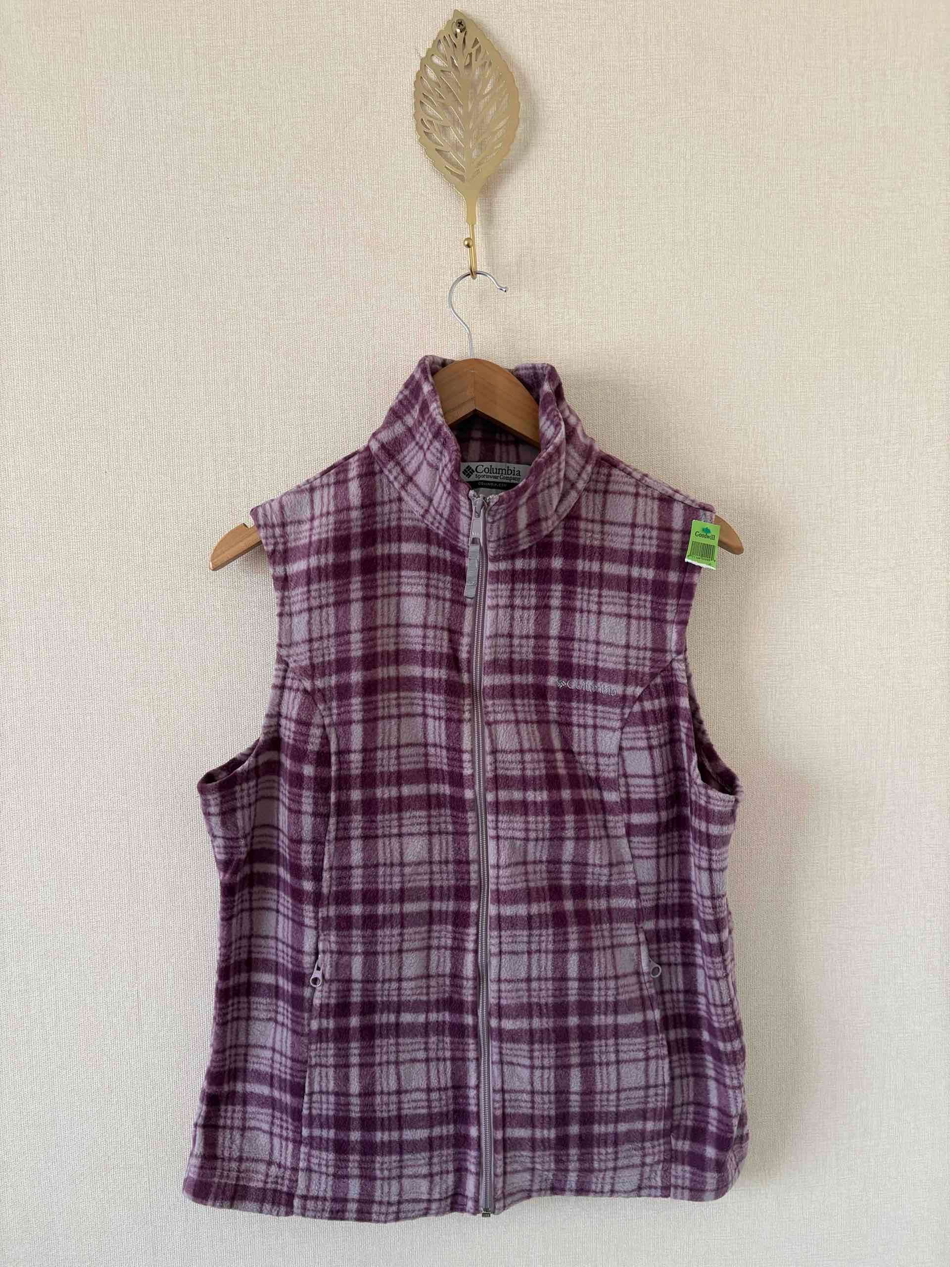 Chaleco polar a cuadros Columbia