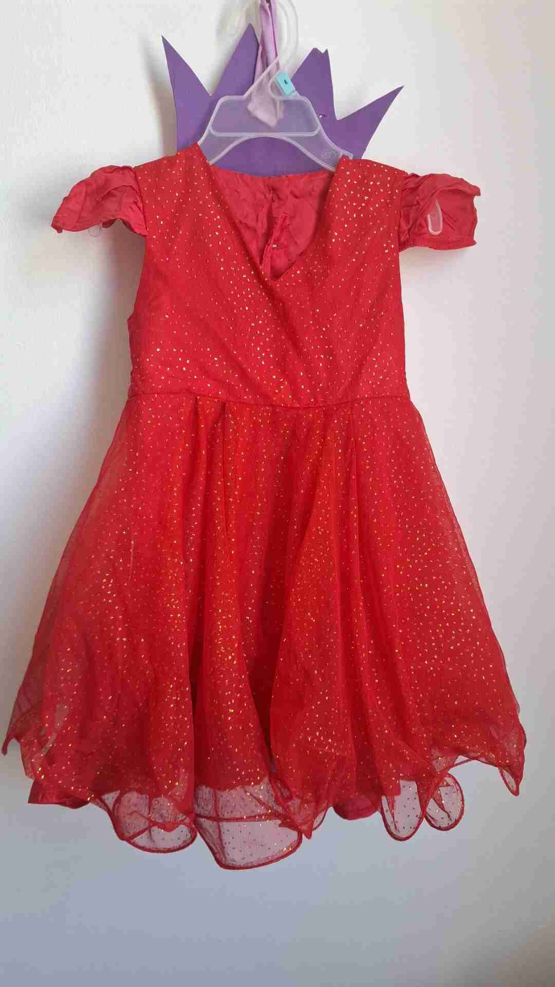 Vestido rojo con brillos