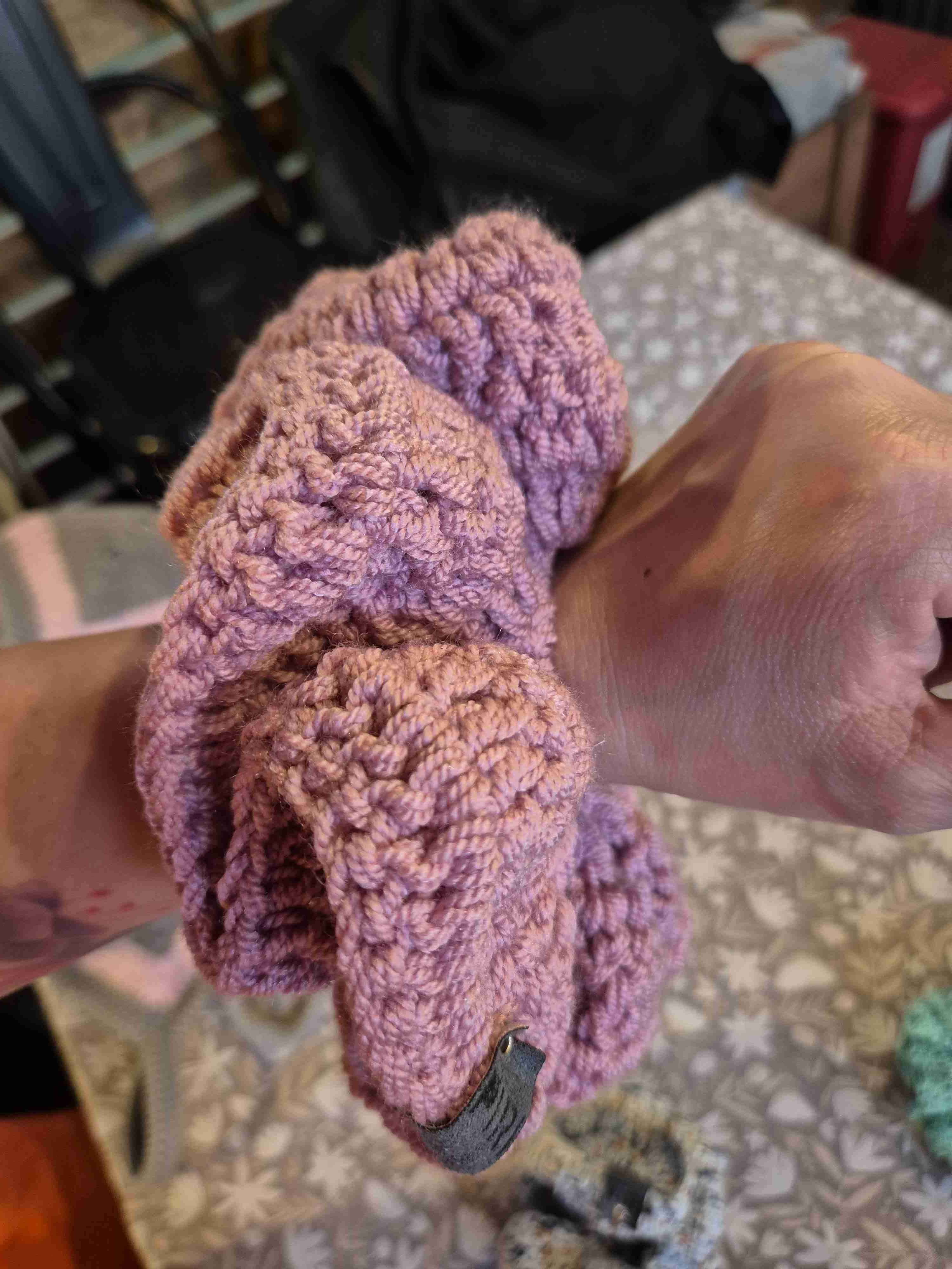 Coletero tejido rosa - miniatura 2