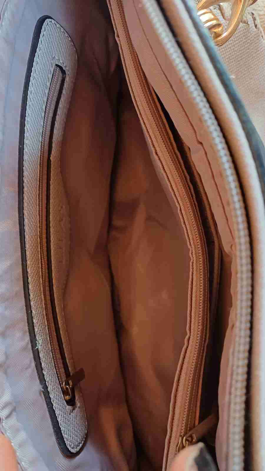 Cartera beige Lilás con asas de serpiente - miniatura 4