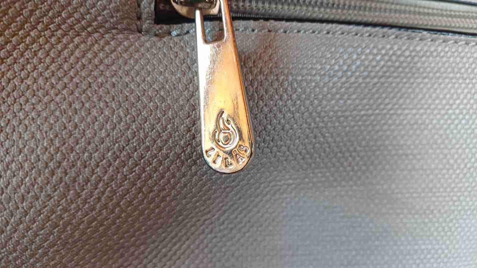 Cartera beige Lilás con asas de serpiente - miniatura 5