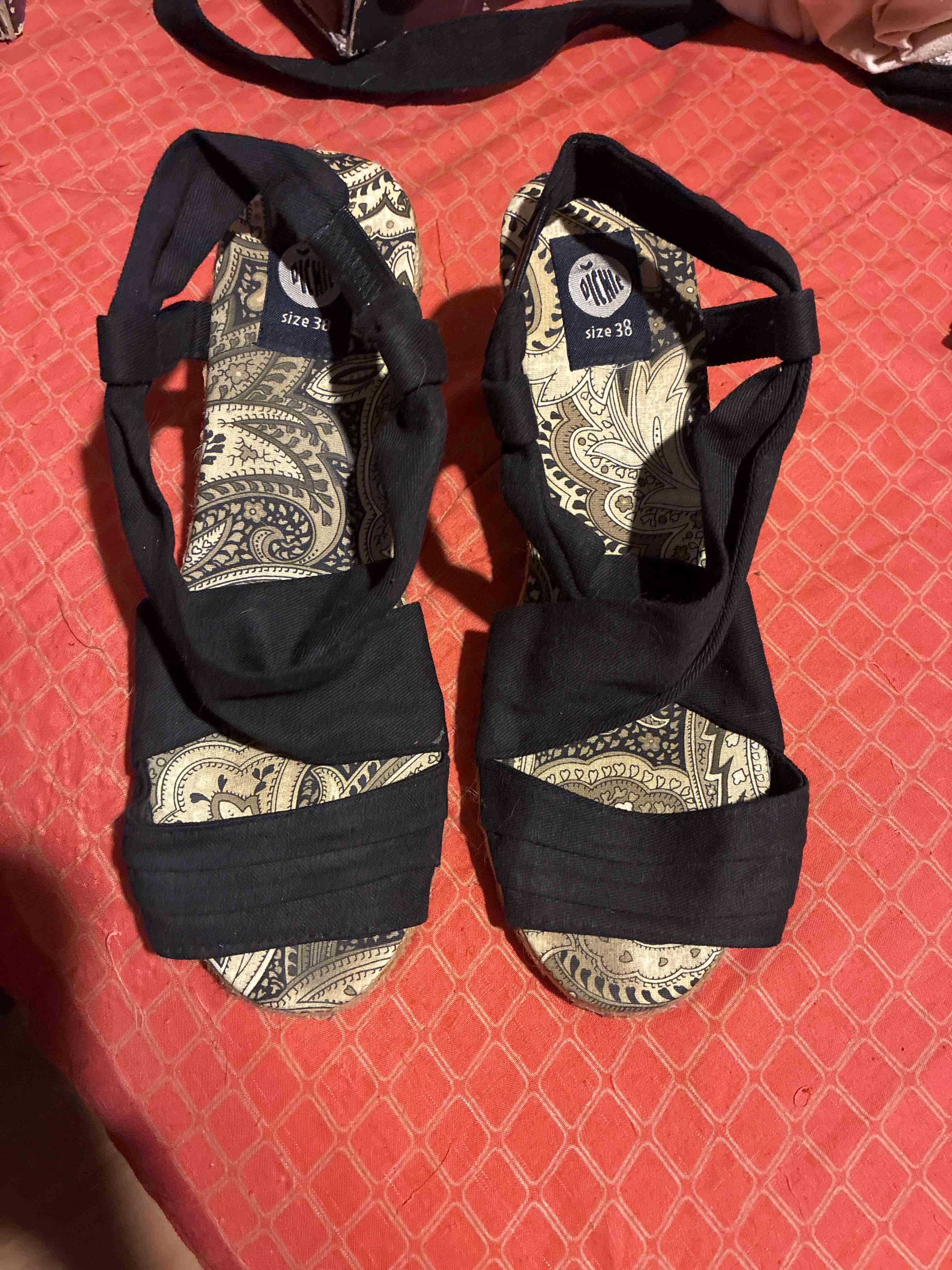 Sandalias negras talla 38