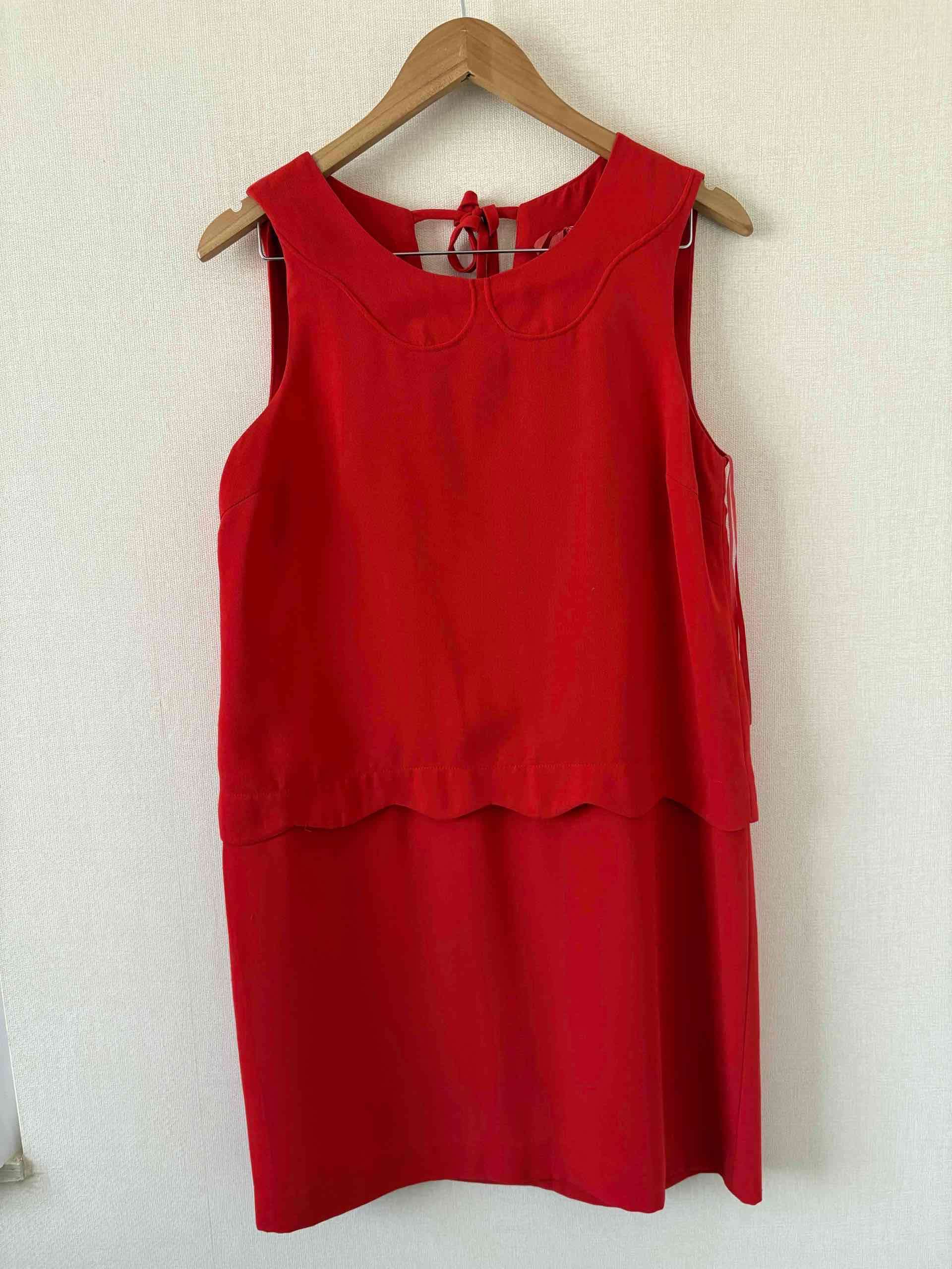 Vestido rojo sin mangas Talla 40