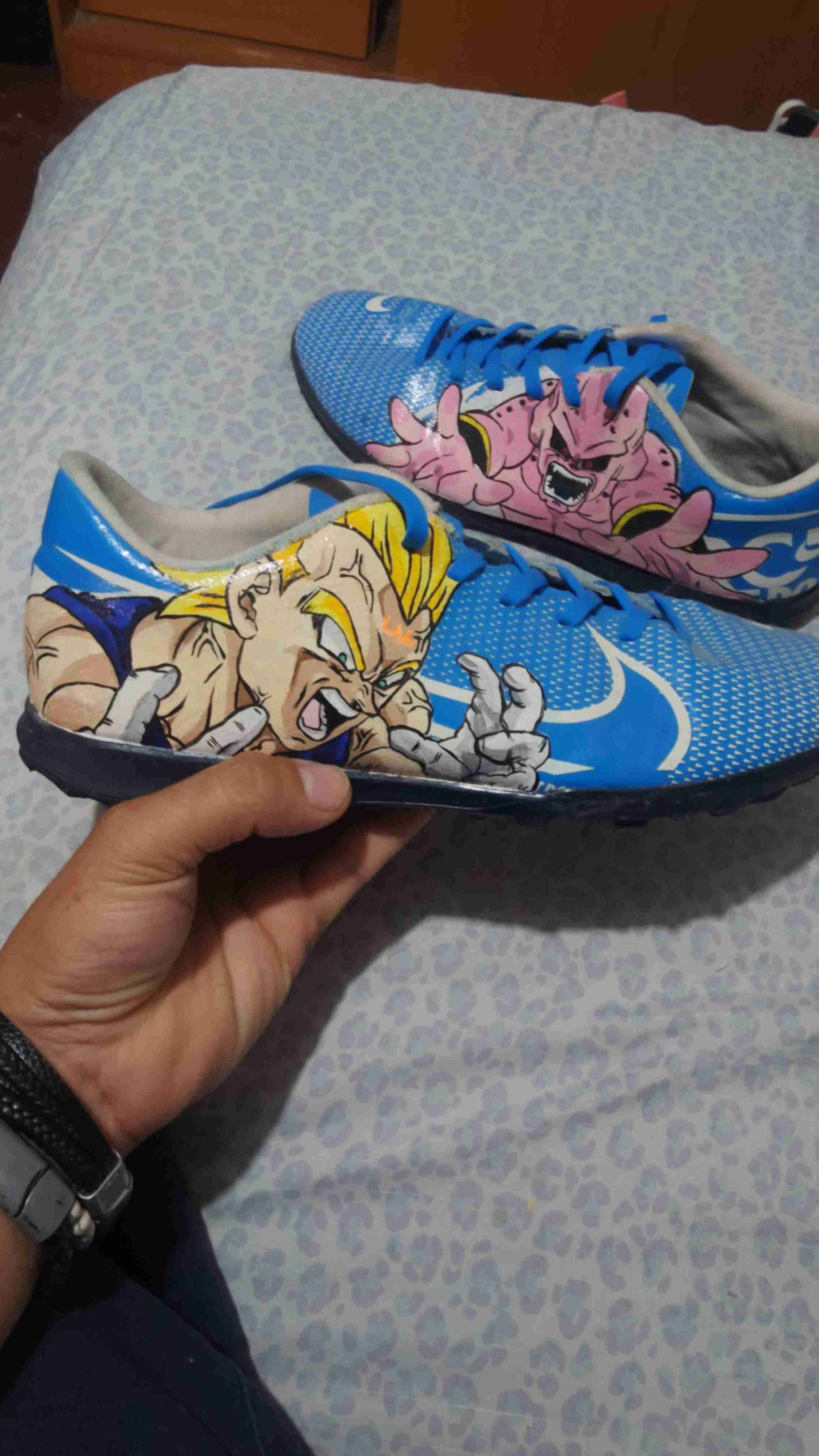 Zapatillas baby futbol pintadas a mano - miniatura 2