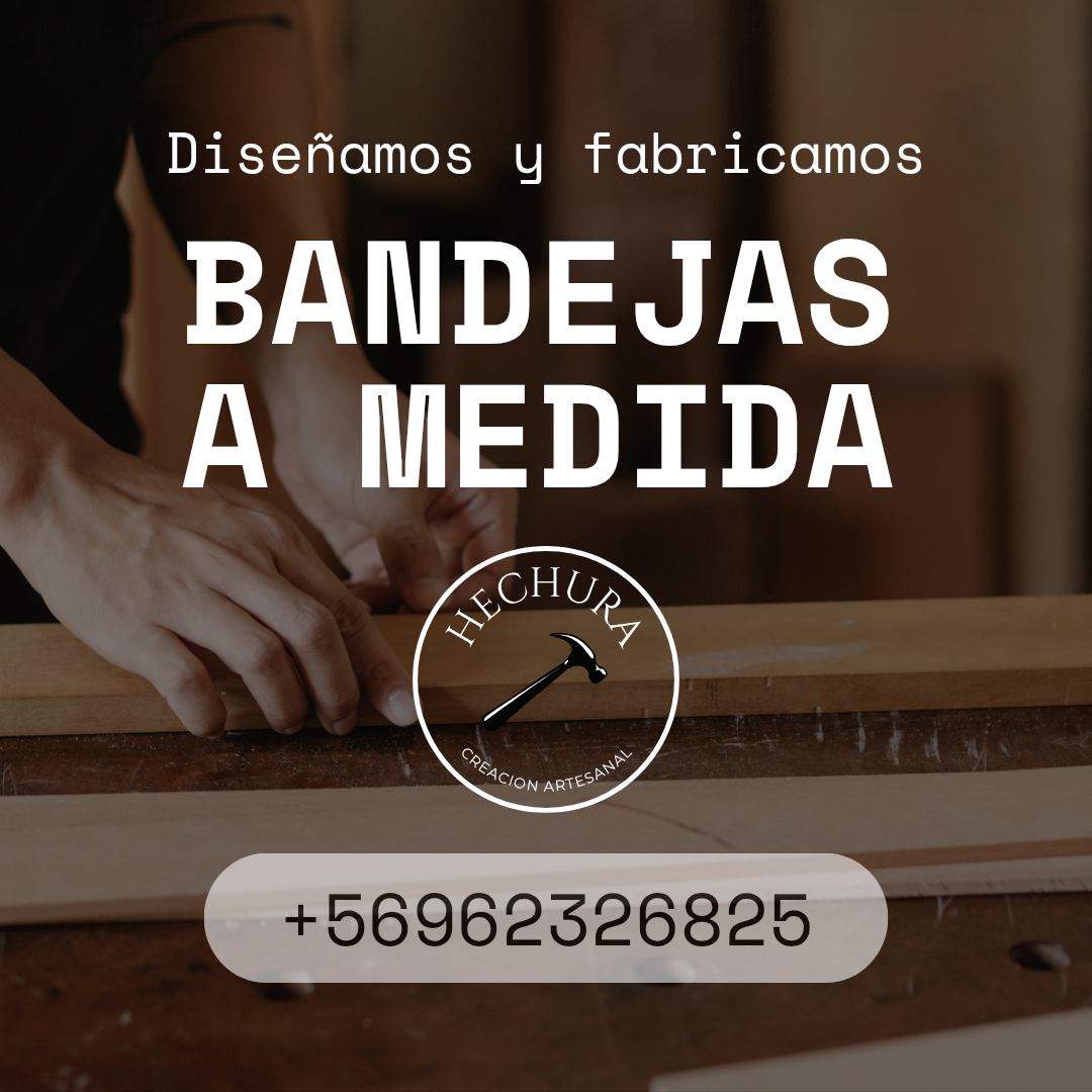 Bandeja de madera 30x30 Hechura - miniatura 2