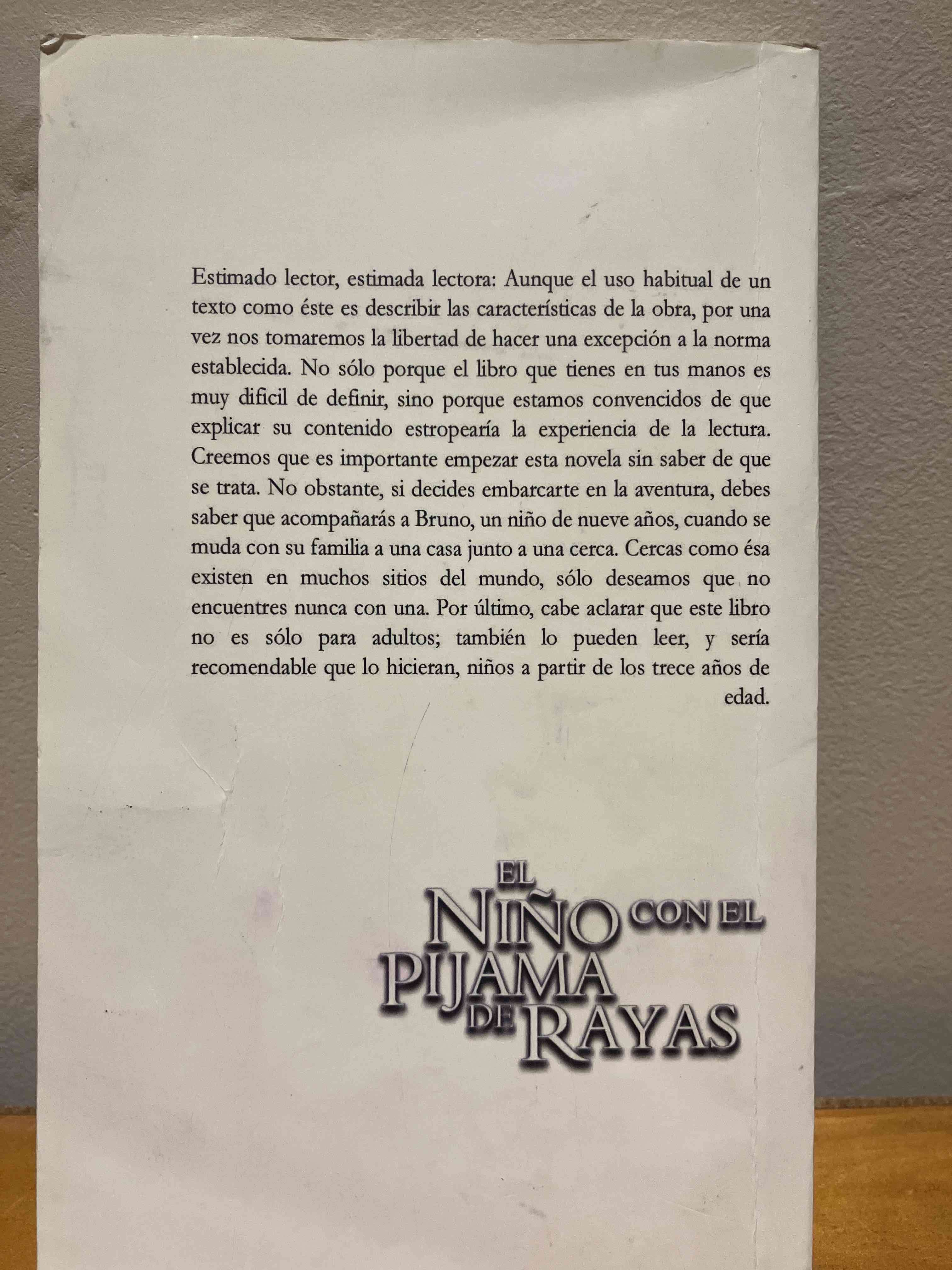 Libro 'El Niño con el Pijama de Rayas' - miniatura 2