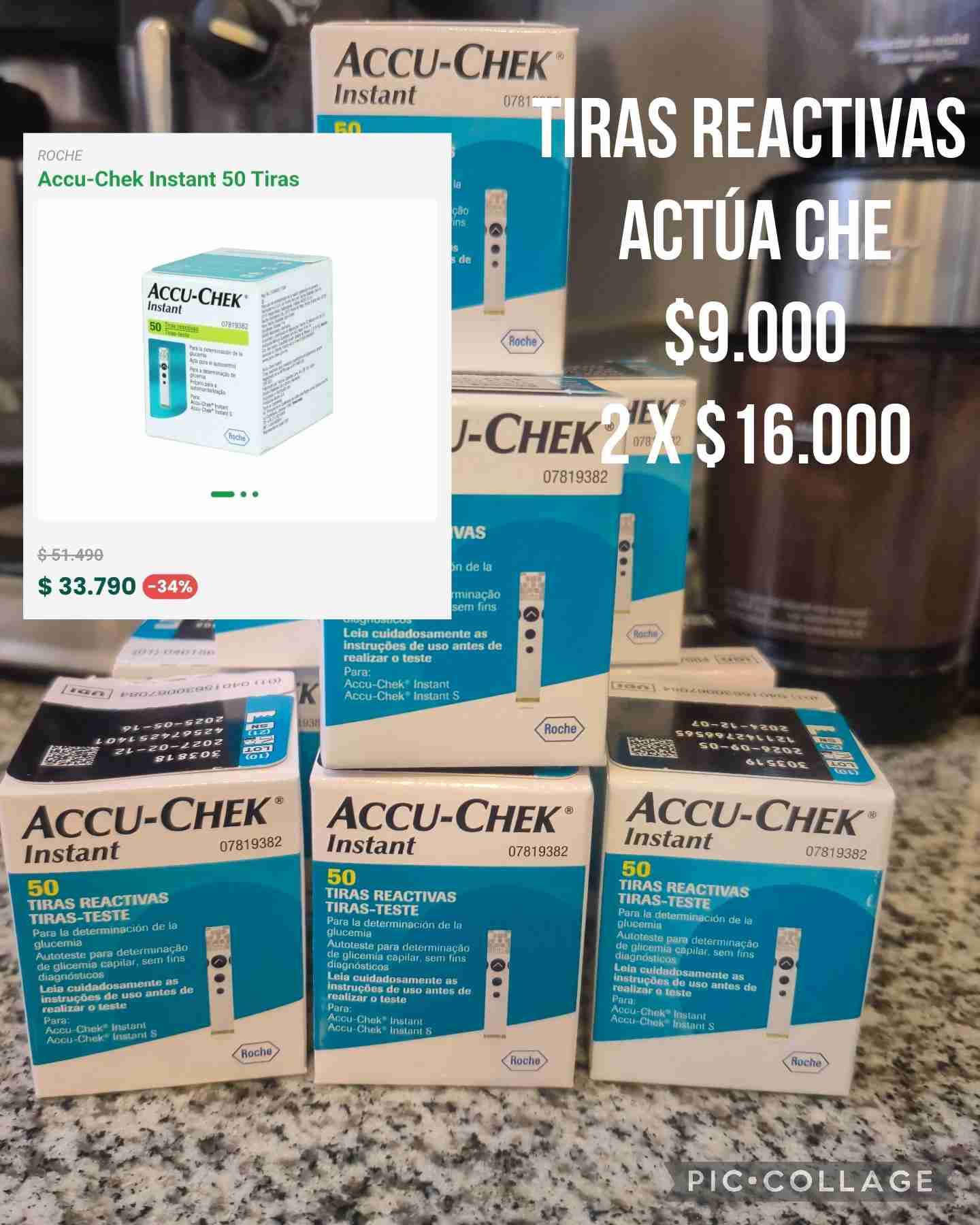 Tiras Reactivas Accu-Chek Instant