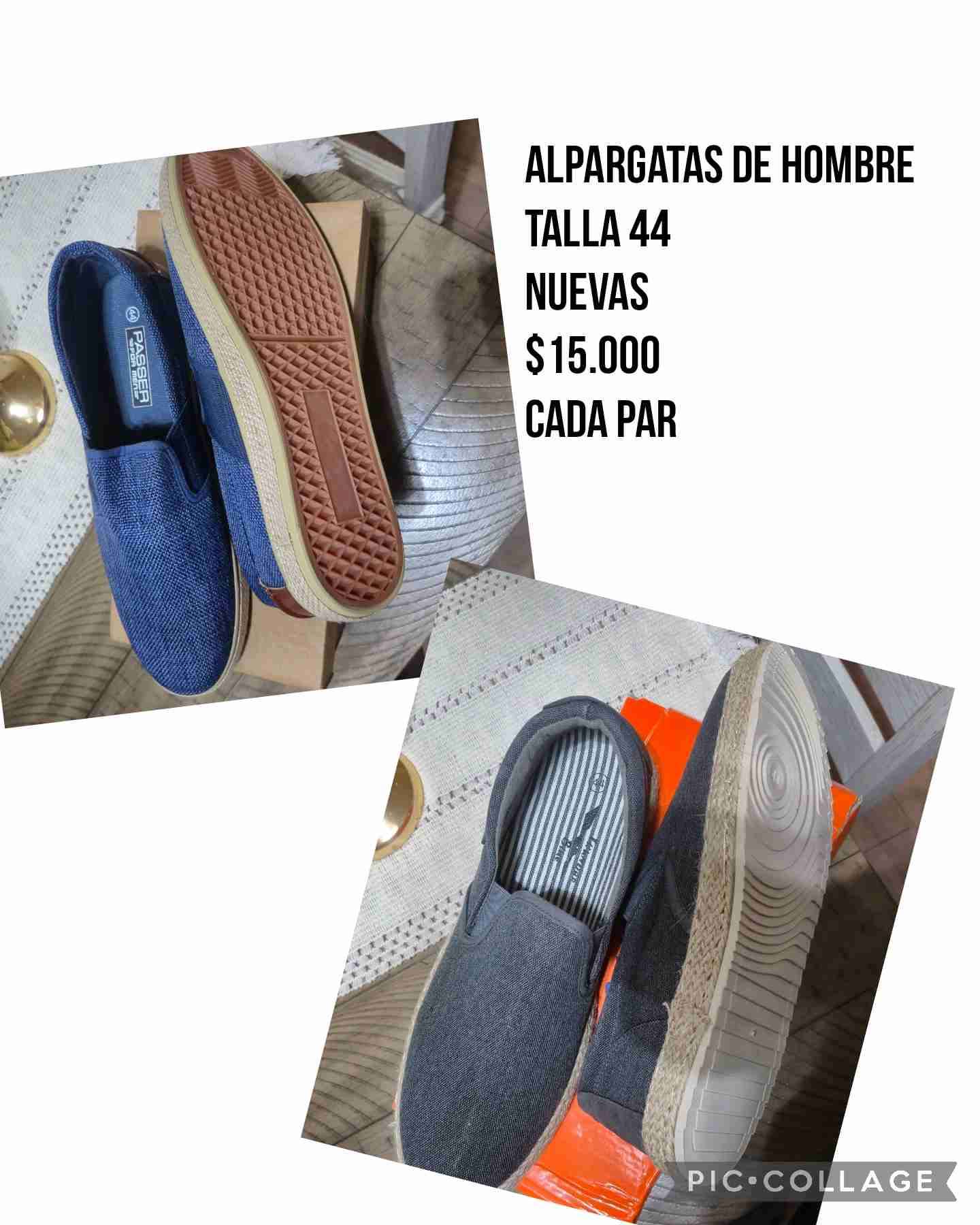 Alpargatas hombre azules 44 nuevas