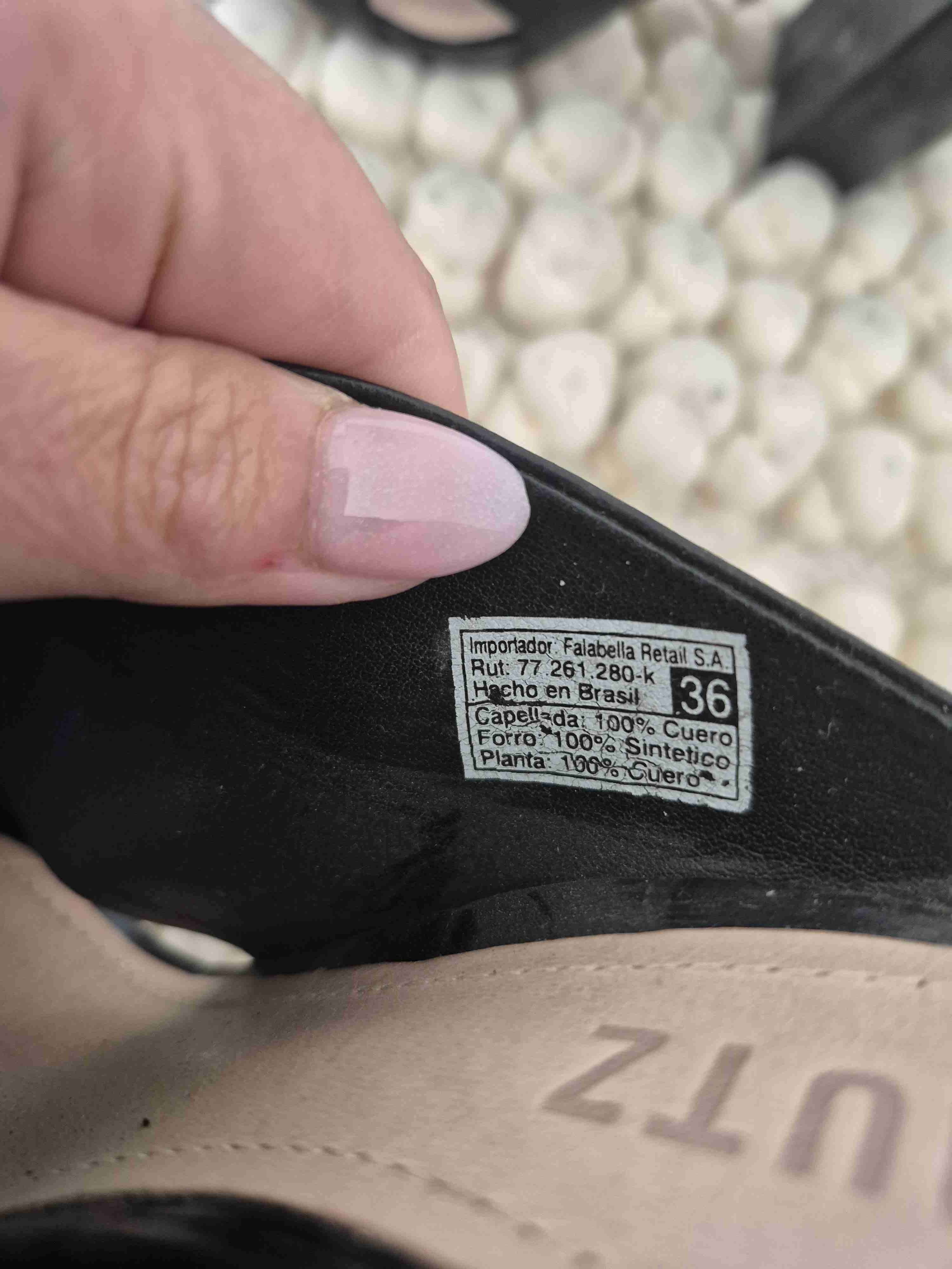 Sandalias negras de cuero talla 36 - miniatura 5