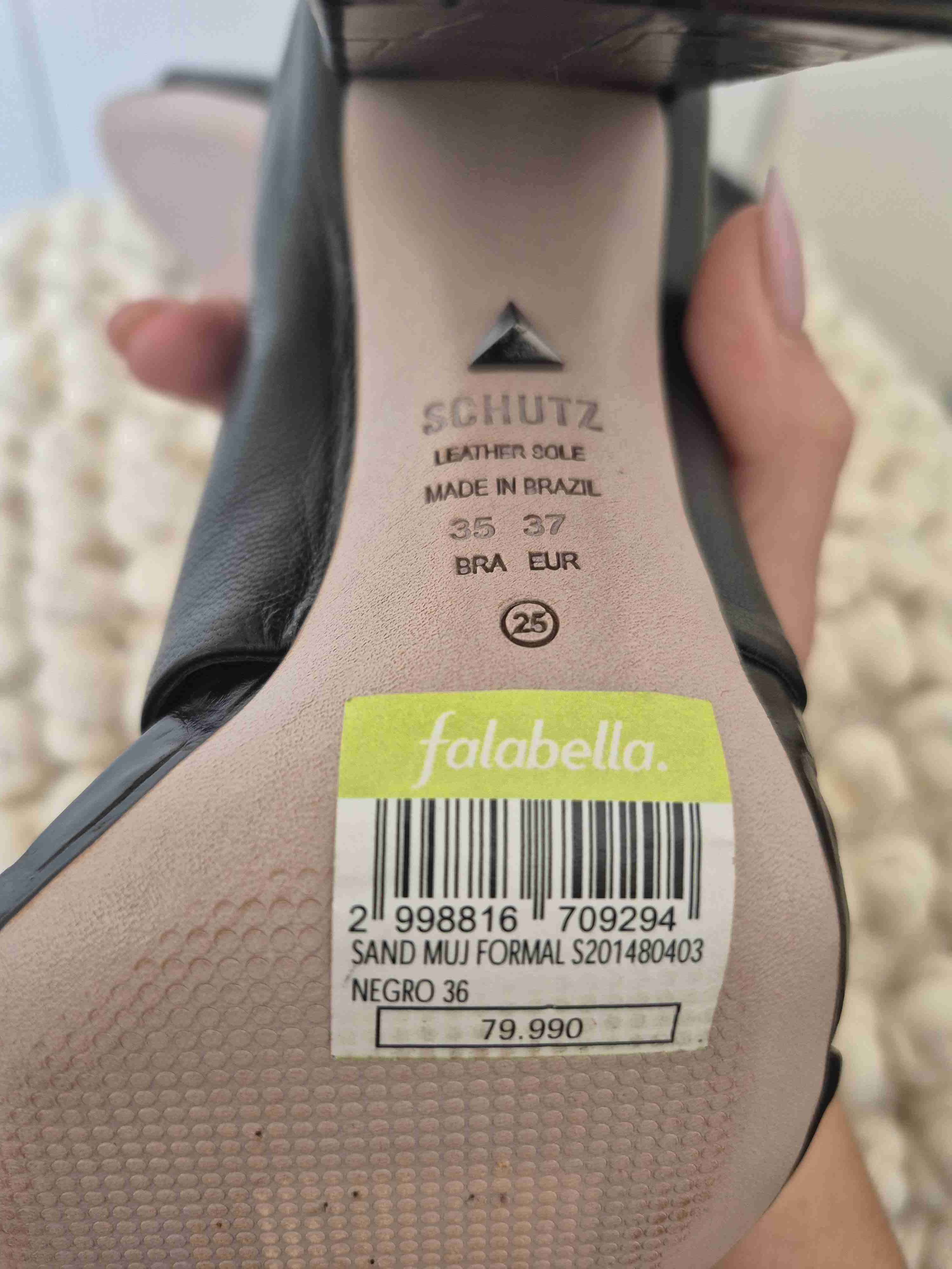 Sandalias negras de cuero talla 36 - miniatura 6