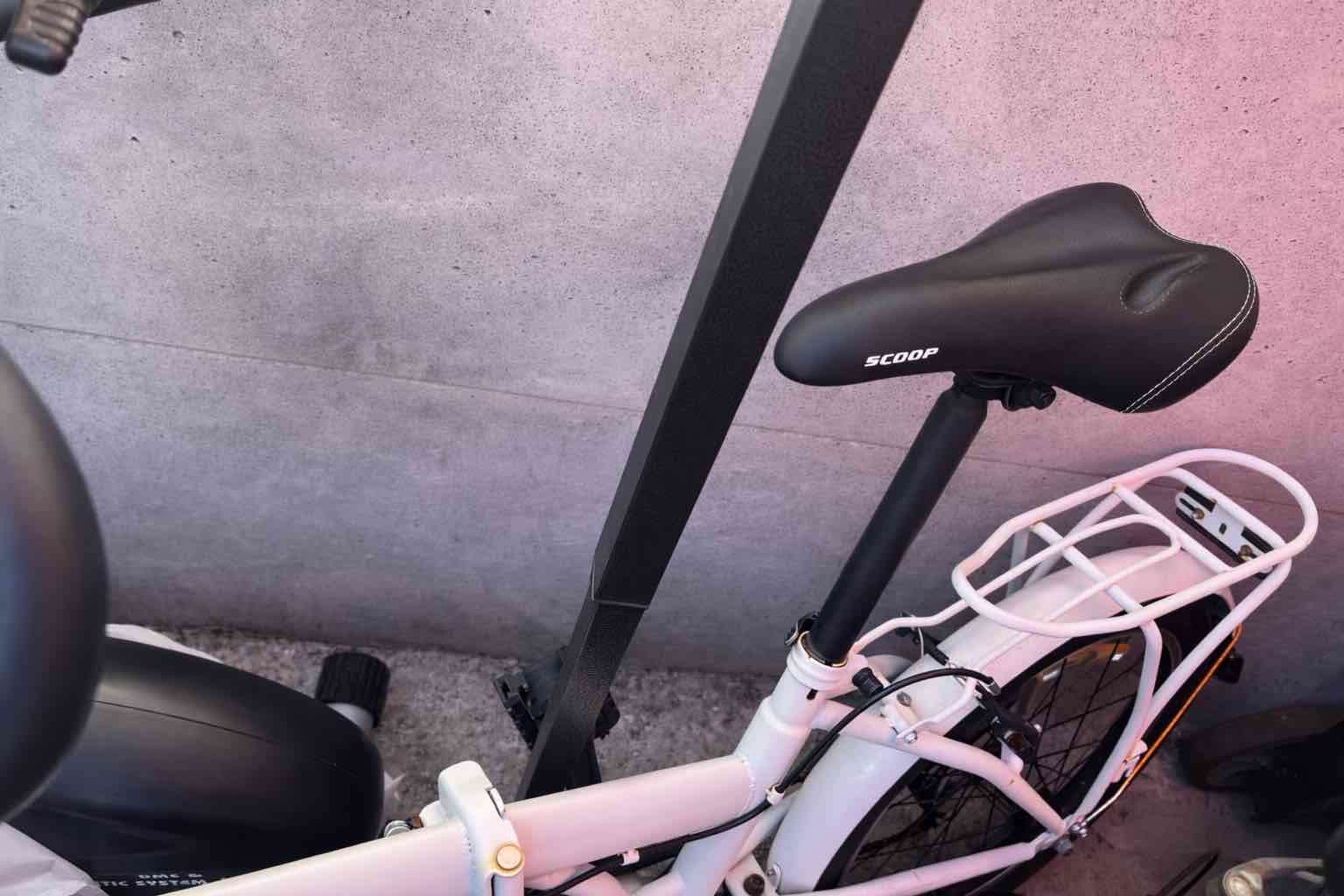 Bicicleta plegable ecocity blanca aro 20 - miniatura 4