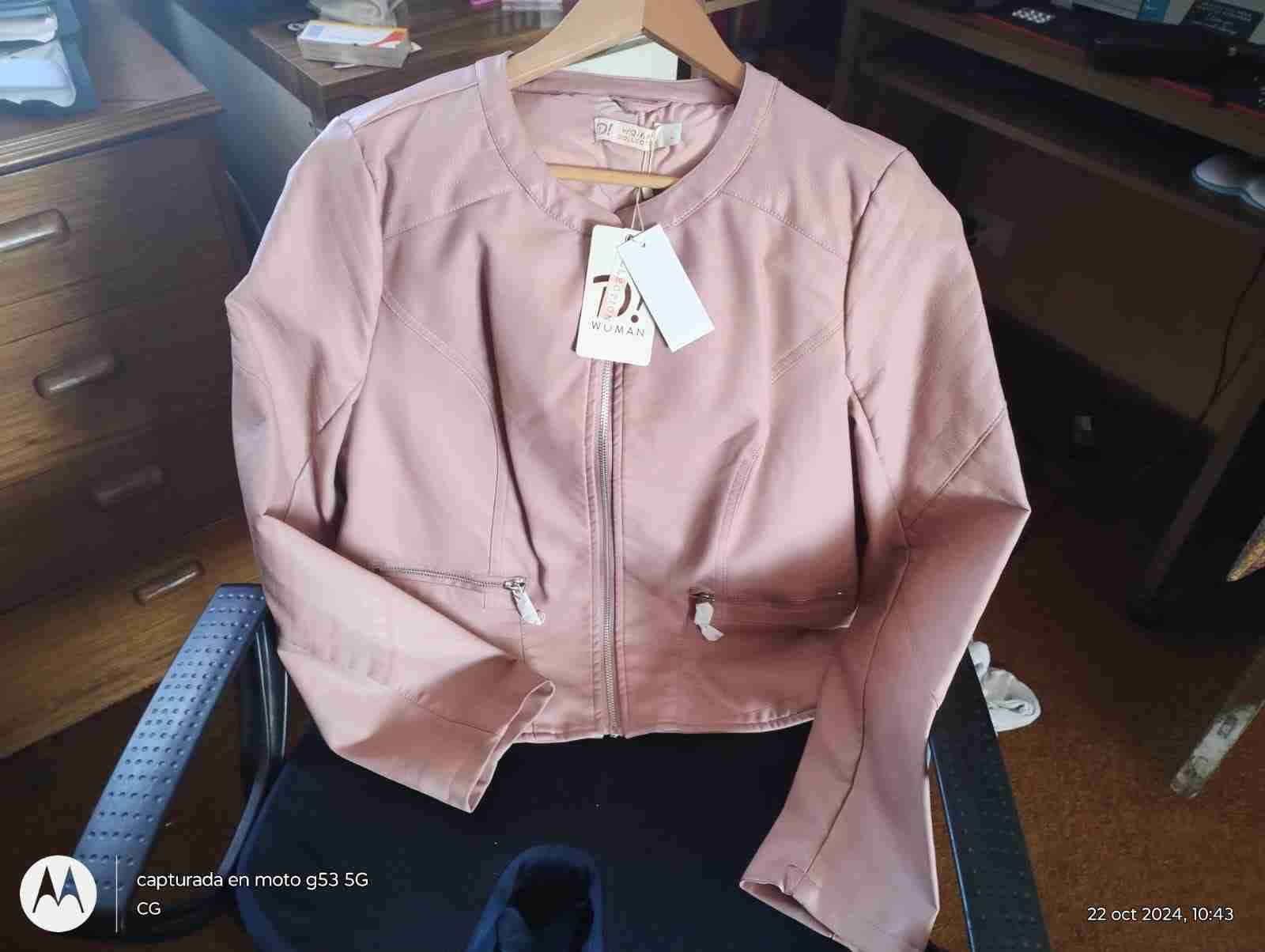 Chaqueta palo rosa con cierre - miniatura 2