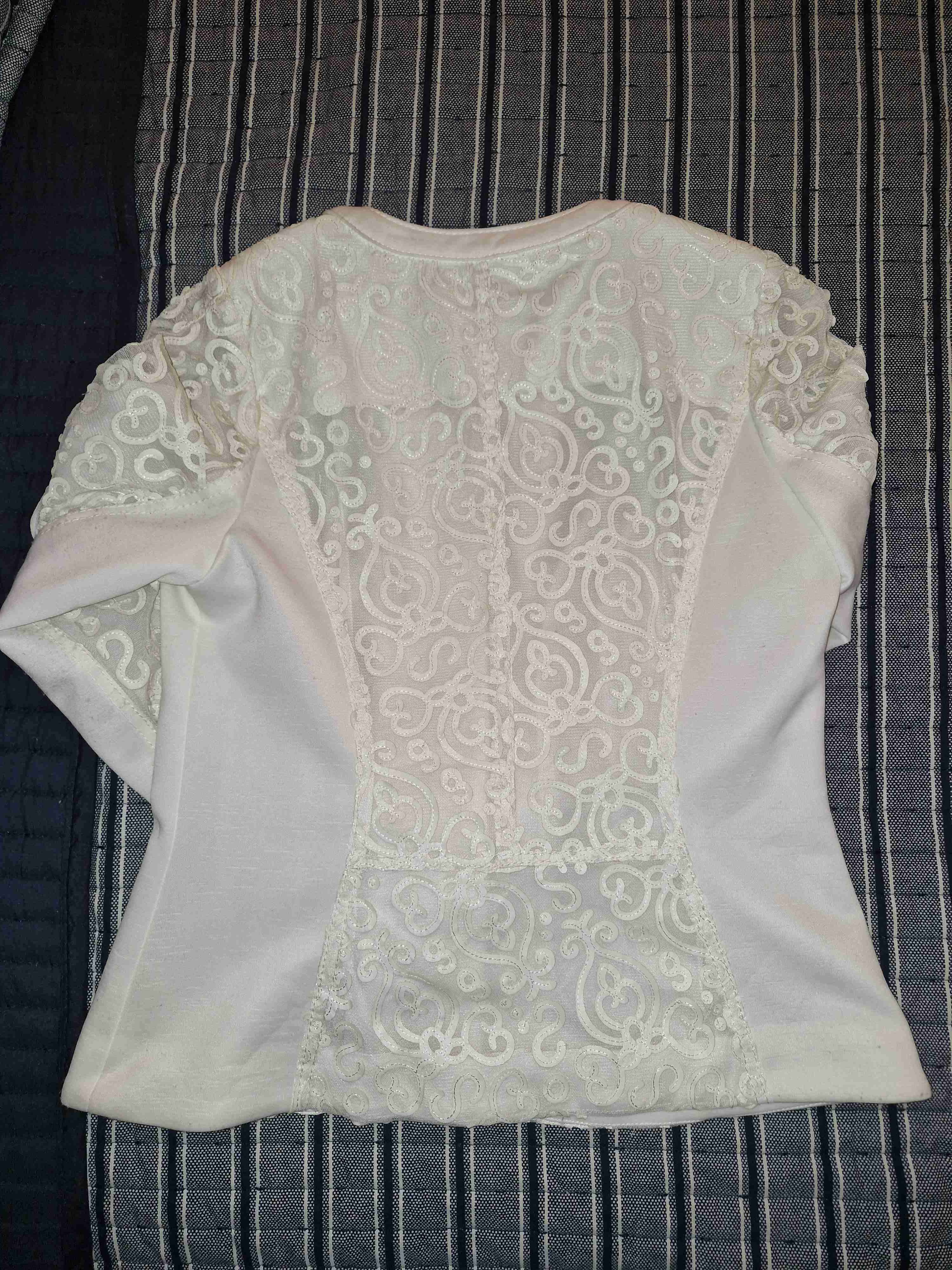 Chaqueta blanca con encaje talla S - miniatura 2
