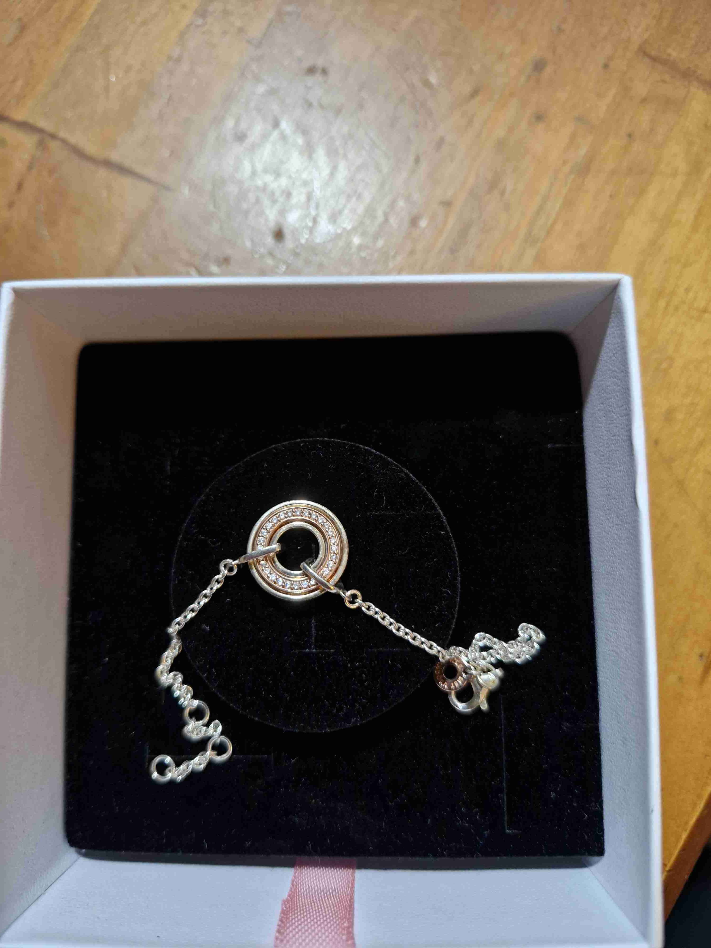 Pulsera de plata Pandora logo - miniatura 2